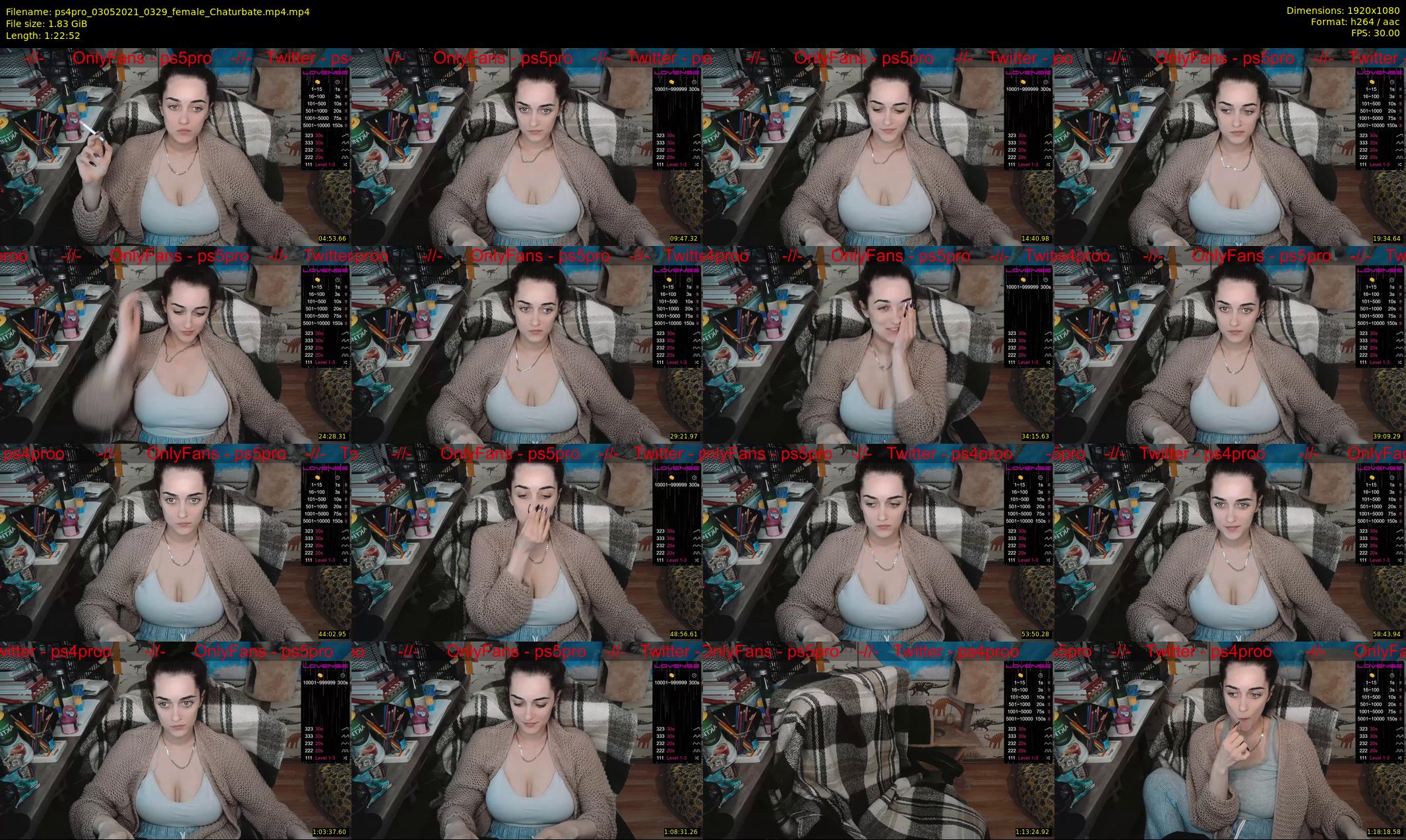 ps4pro — 83 minute Chaturbate female cam show recording, 1080p, May 3, 2021