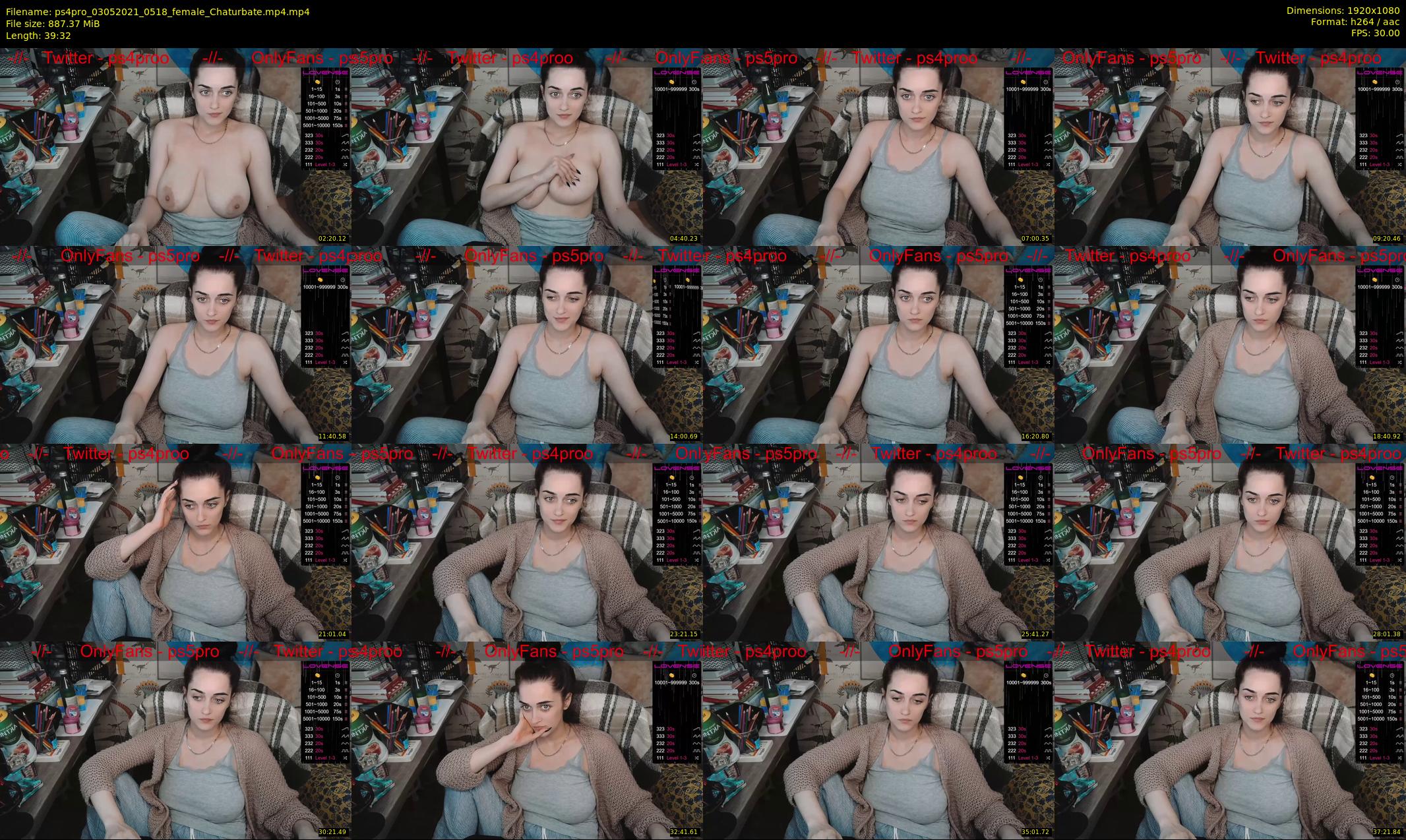 ps4pro — 40 minute Chaturbate female cam show recording, 1080p, May 3, 2021