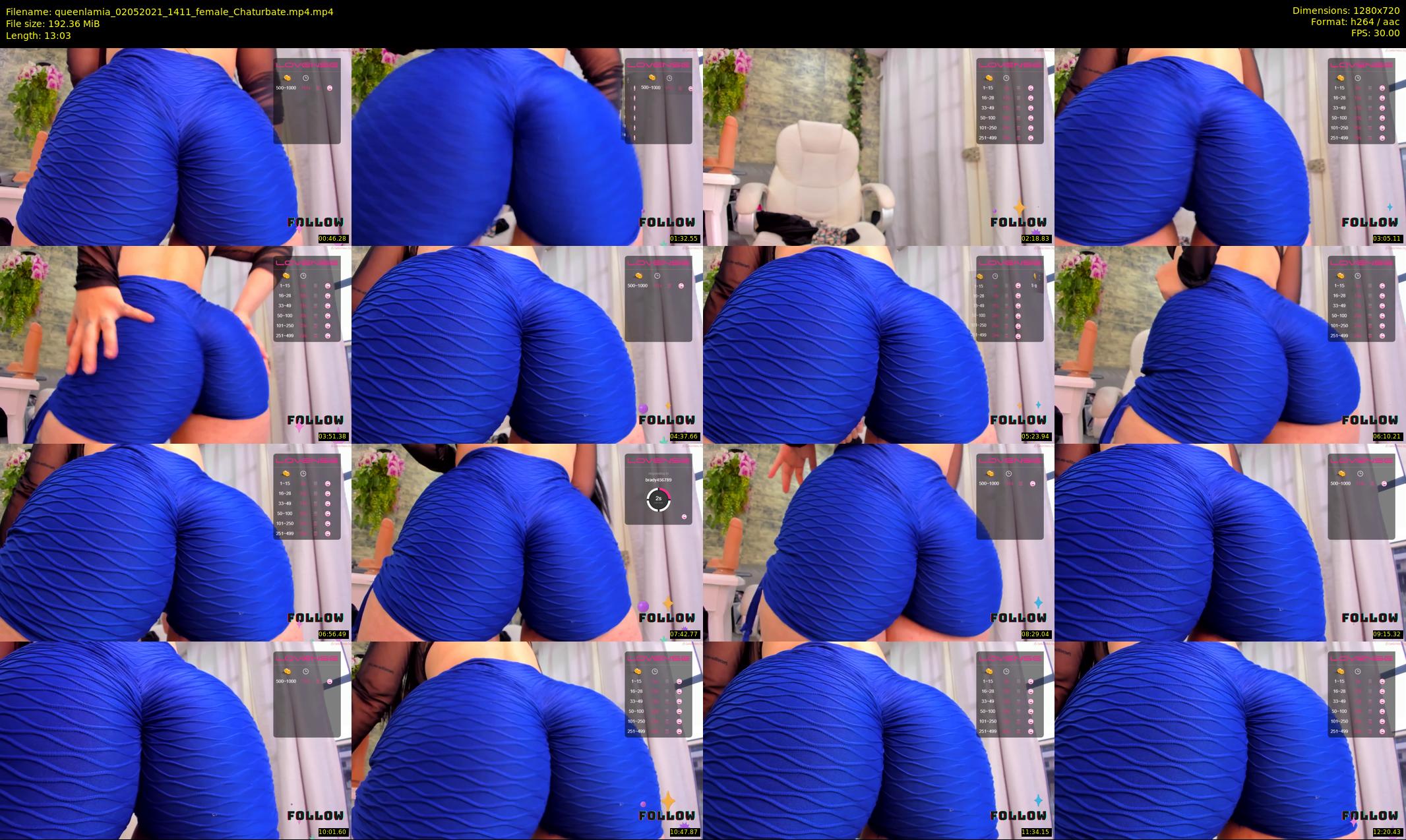 queenlamia — 14 minute Chaturbate female cam show recording, 720p, May 2, 2021