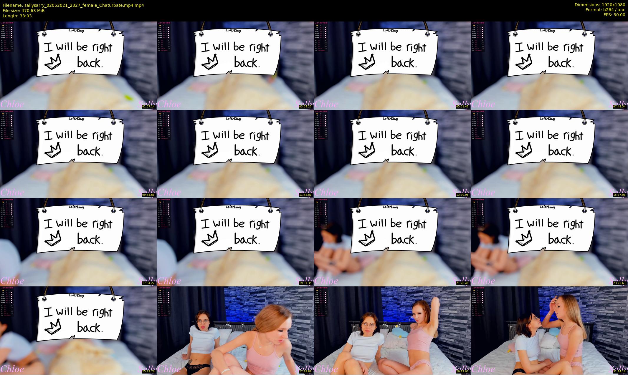 sallysarry — 34 minute Chaturbate couple cam show recording, 1080p, May 2, 2021