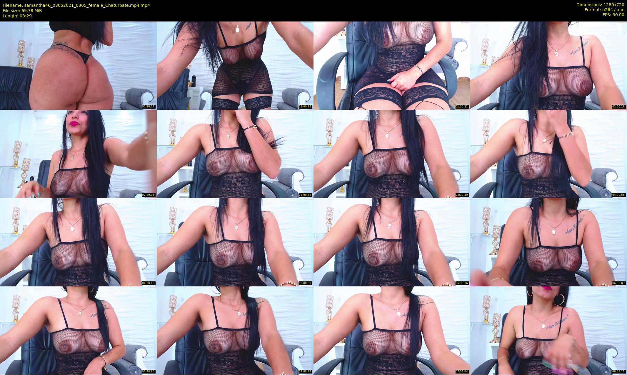 samantha46 — 9 minute Chaturbate female cam show recording, 720p, May 3, 2021