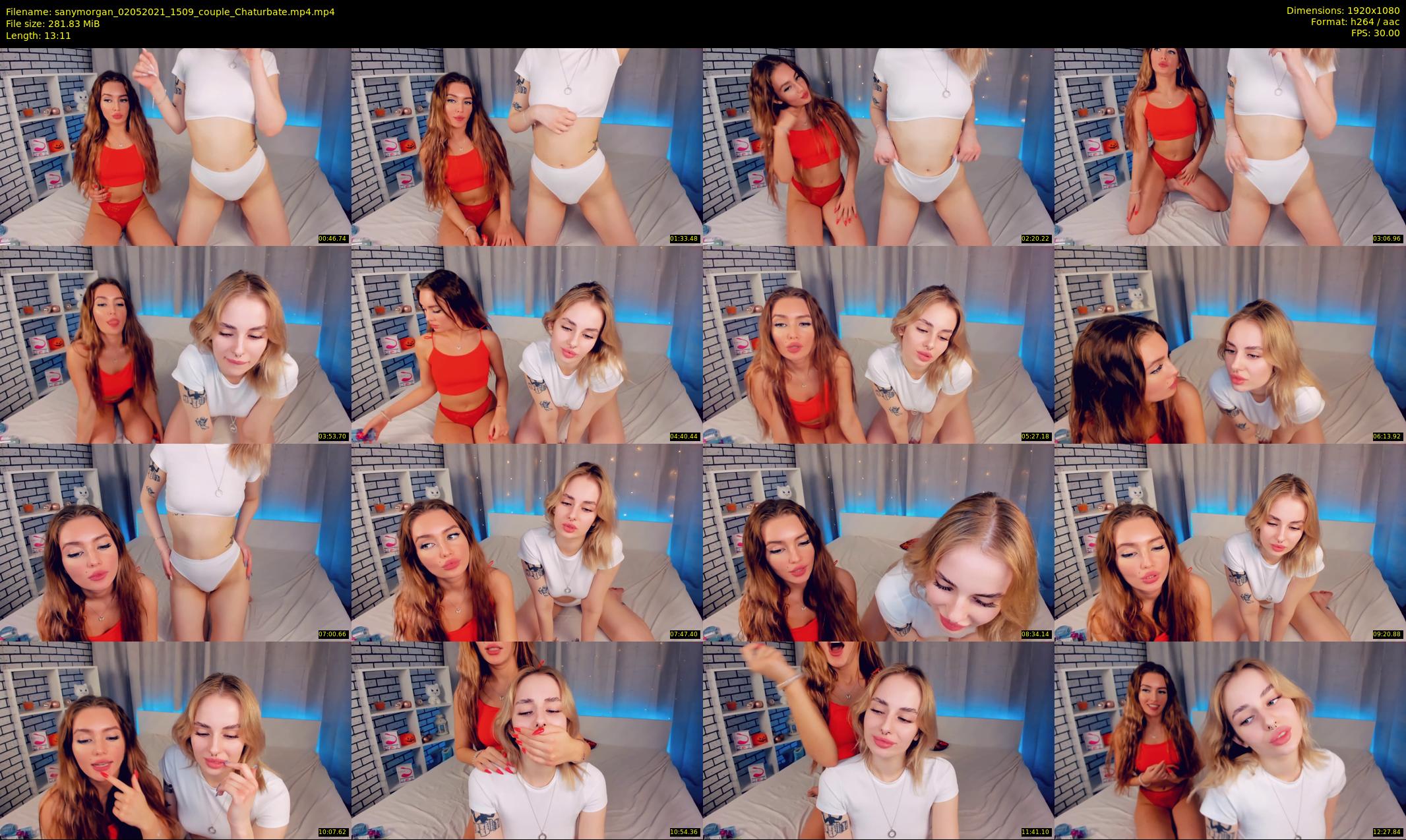 sanymorgan — 14 minute Chaturbate couple cam show recording, 1080p, May 2, 2021