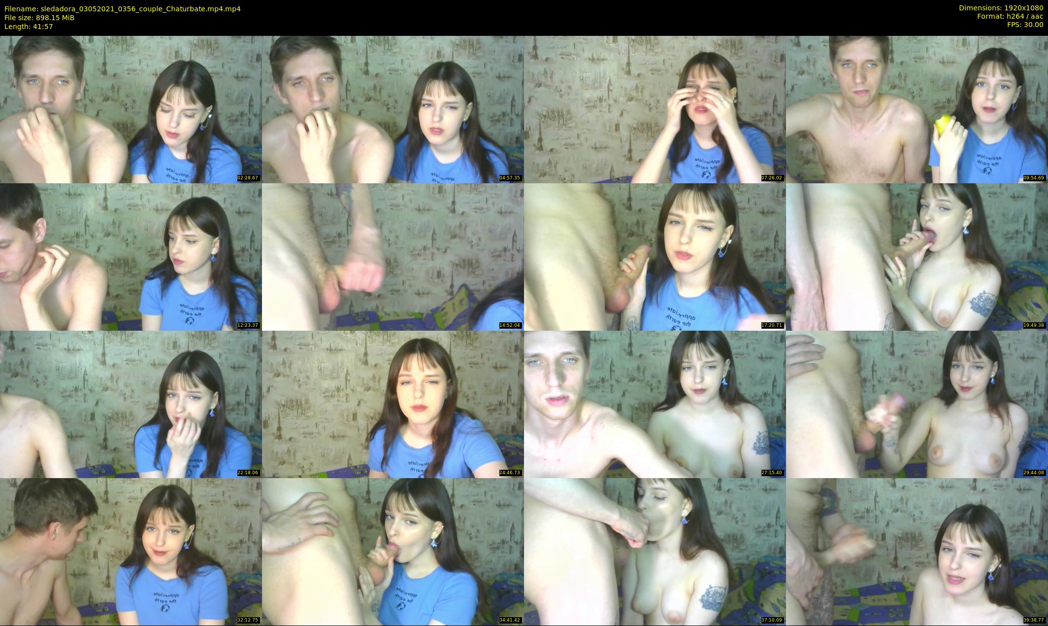 sledadora — 42 minute Chaturbate couple cam show recording, 1080p, May 3, 2021