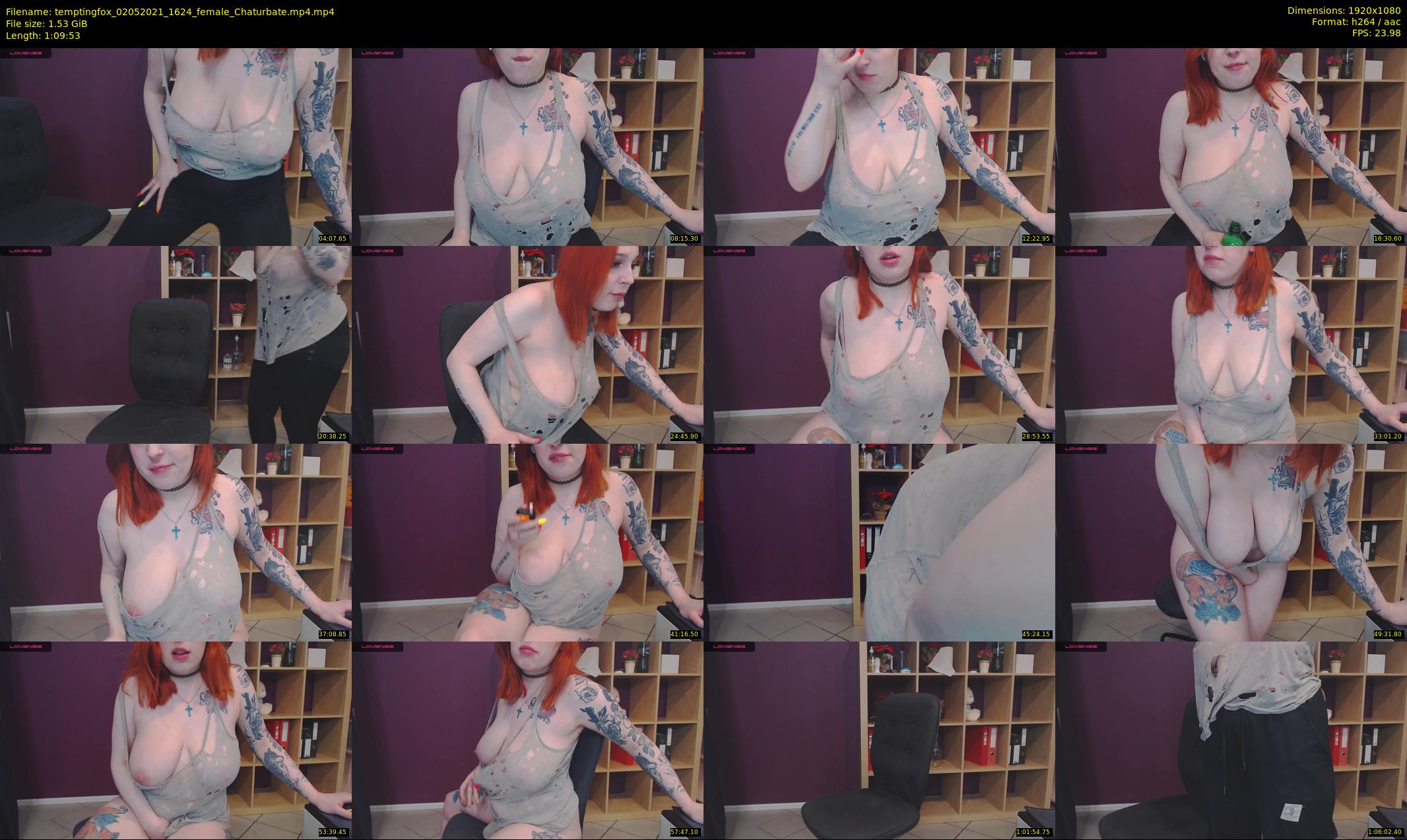 temptingfox — 70 minute Chaturbate female cam show recording, 1080p, May 2, 2021
