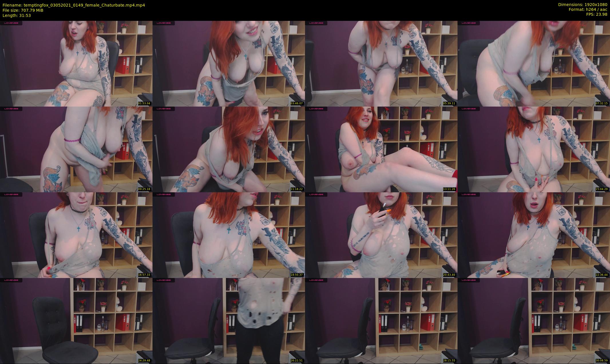 temptingfox — 32 minute Chaturbate female cam show recording, 1080p, May 3, 2021