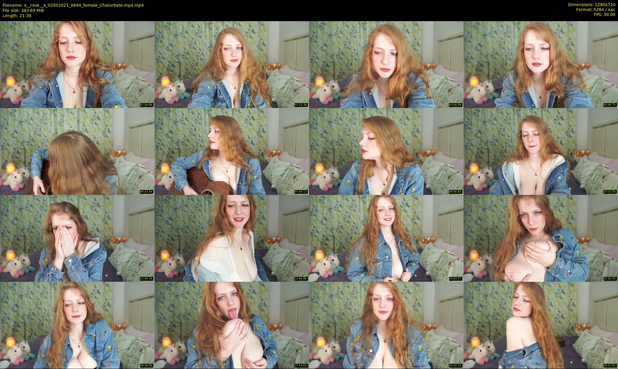 x__rose__x — 22 minute Chaturbate female cam show recording, 720p, May 2, 2021