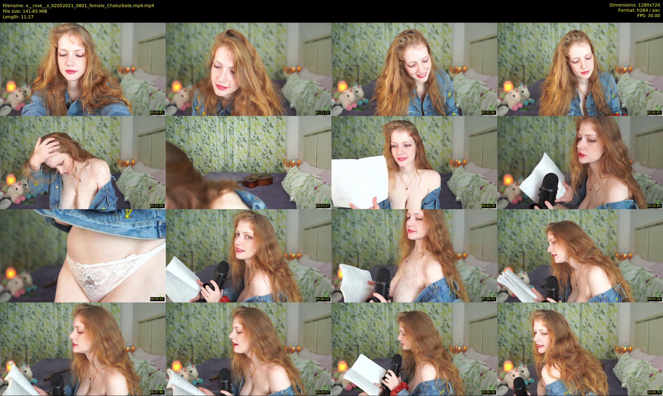 x__rose__x — 12 minute Chaturbate female cam show recording, 720p, May 2, 2021