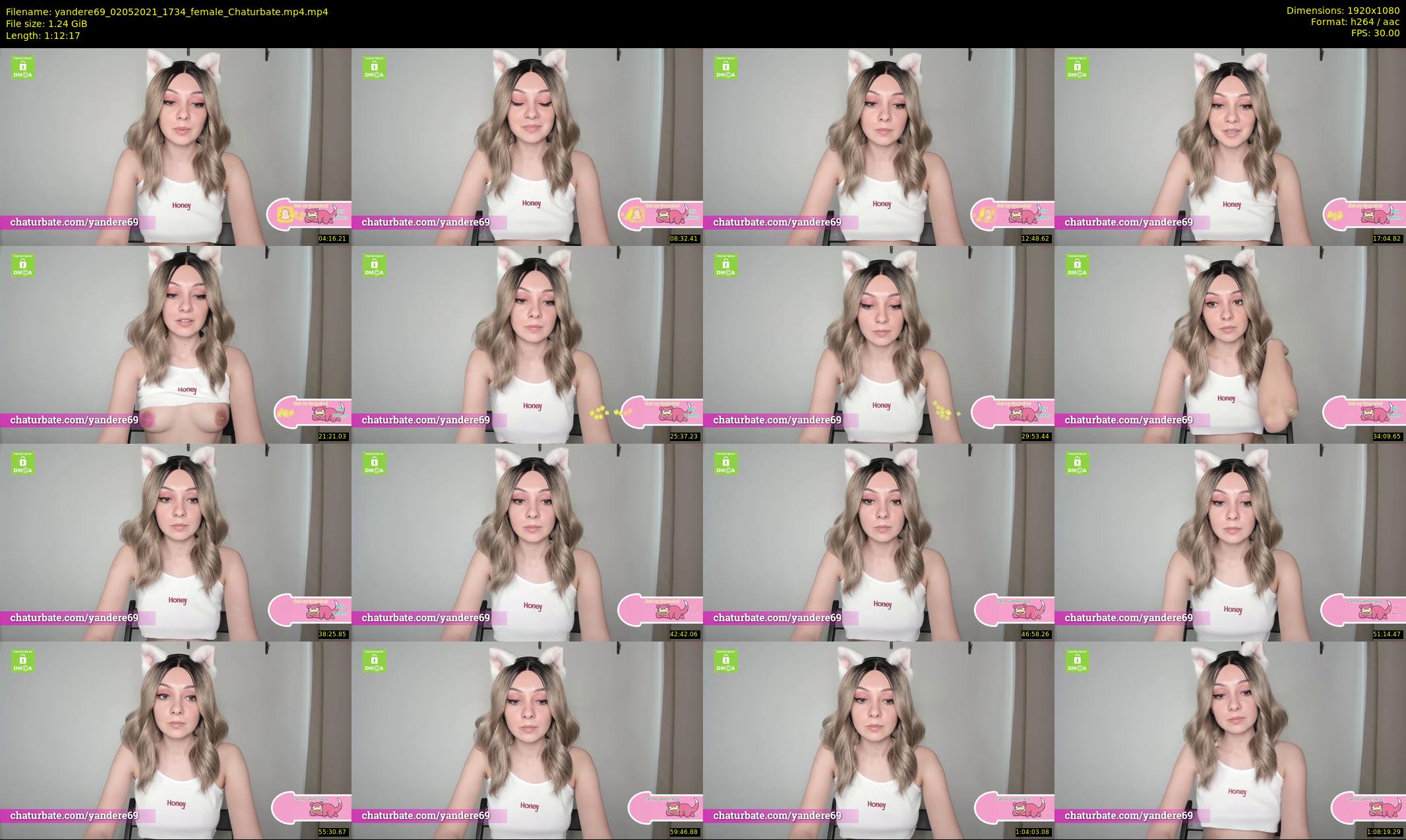 yandere69 — 73 minute Chaturbate female cam show recording, 1080p, May 2, 2021