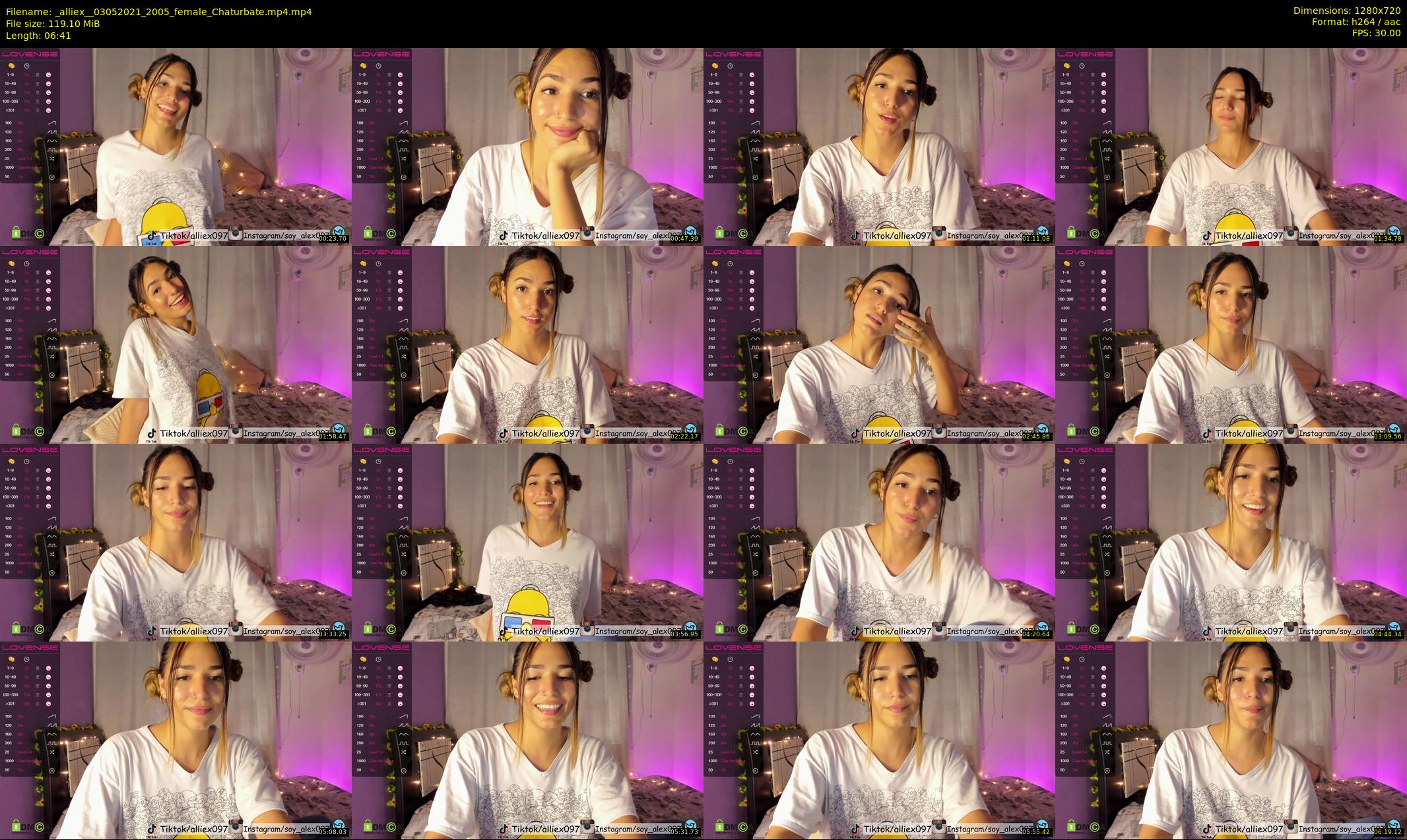 _alliex_ — 7 minute Chaturbate female cam show recording, 720p, May 3, 2021