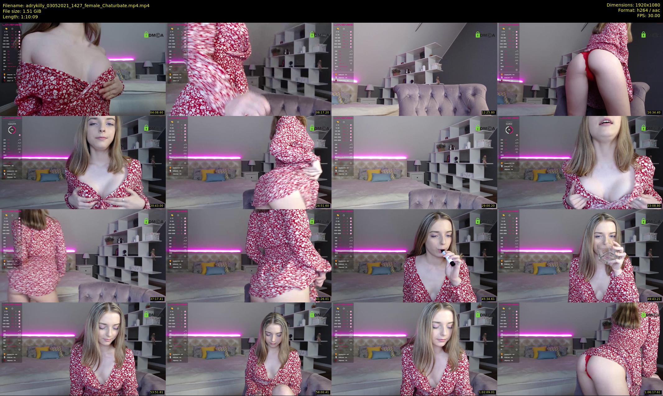 adrykilly — 71 minute Chaturbate female cam show recording, 1080p, May 3, 2021