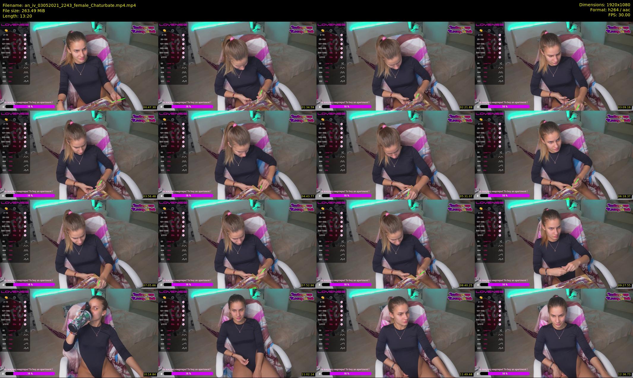 an_iv — 14 minute Chaturbate female cam show recording, 1080p, May 3, 2021