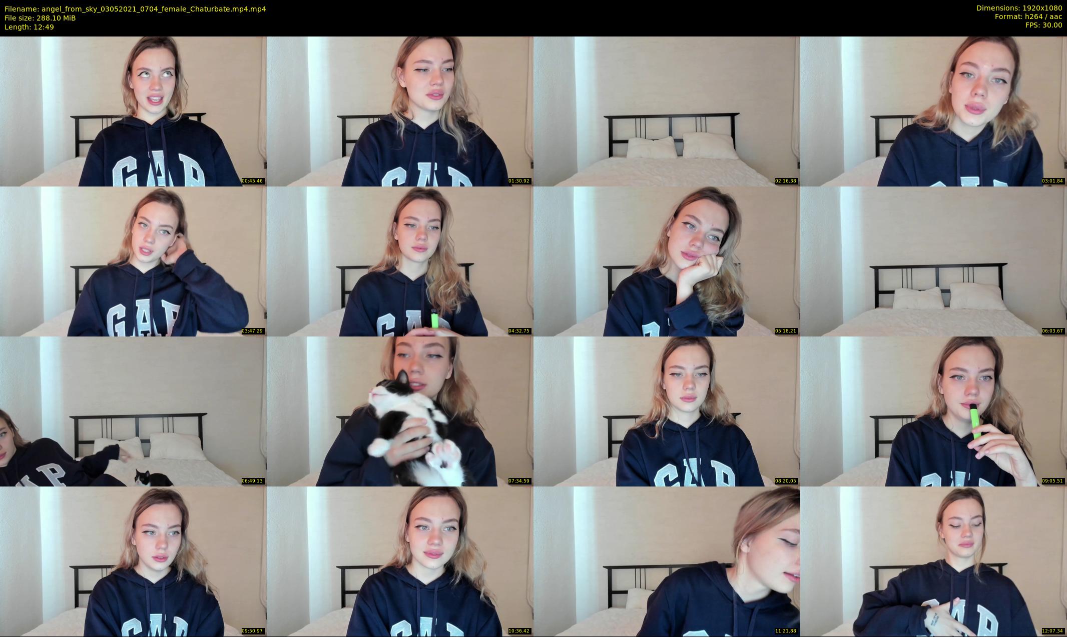angel_from_sky — 13 minute Chaturbate female cam show recording, 1080p, May 3, 2021