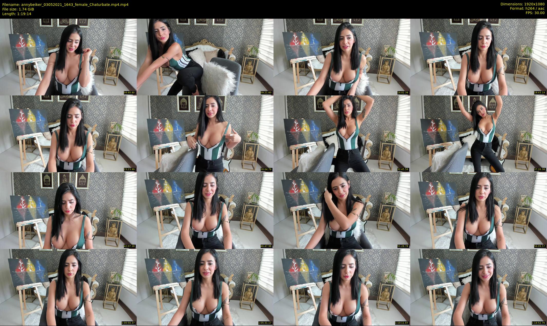 annybeiker — 80 minute Chaturbate female cam show recording, 1080p, May 3, 2021