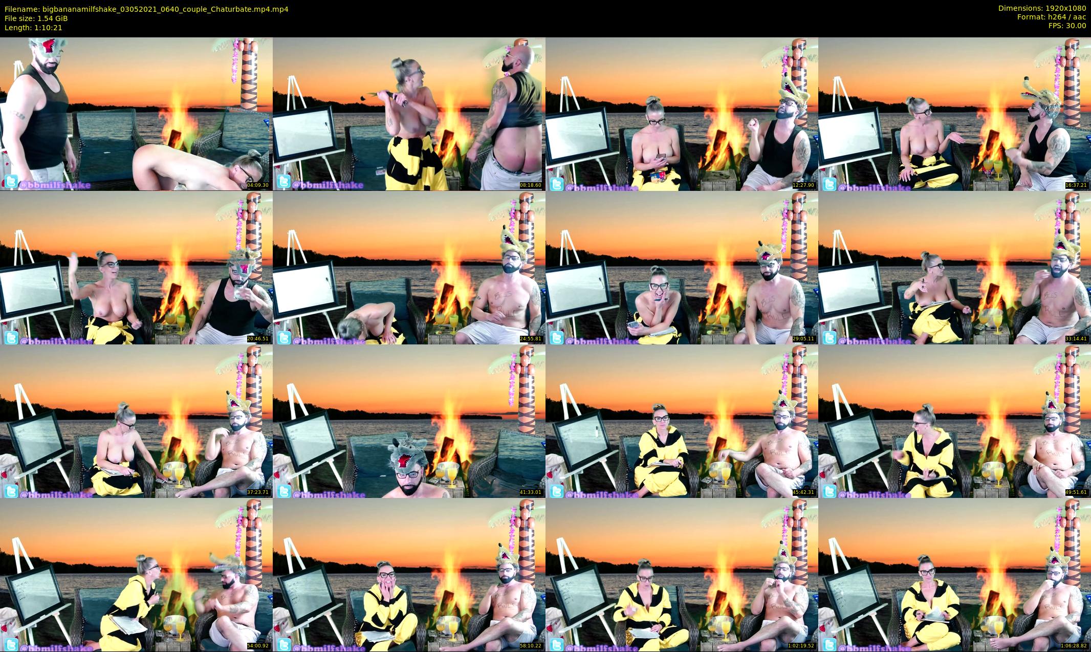 bigbananamilfshake — 71 minute Chaturbate couple cam show recording, 1080p, May 3, 2021