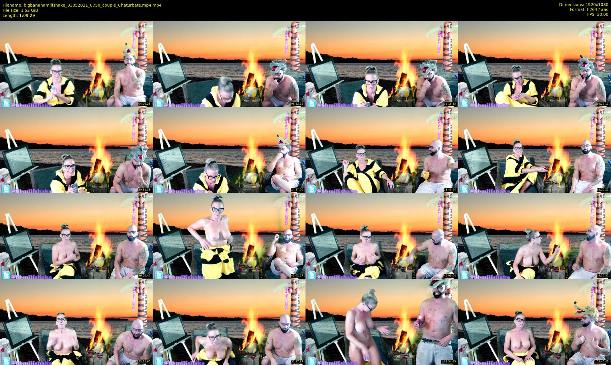 bigbananamilfshake — 70 minute Chaturbate couple cam show recording, 1080p, May 3, 2021