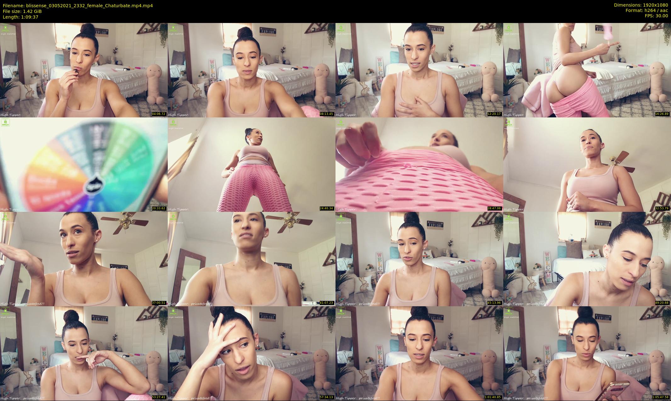 blissense — 70 minute Chaturbate female cam show recording, 1080p, May 3, 2021