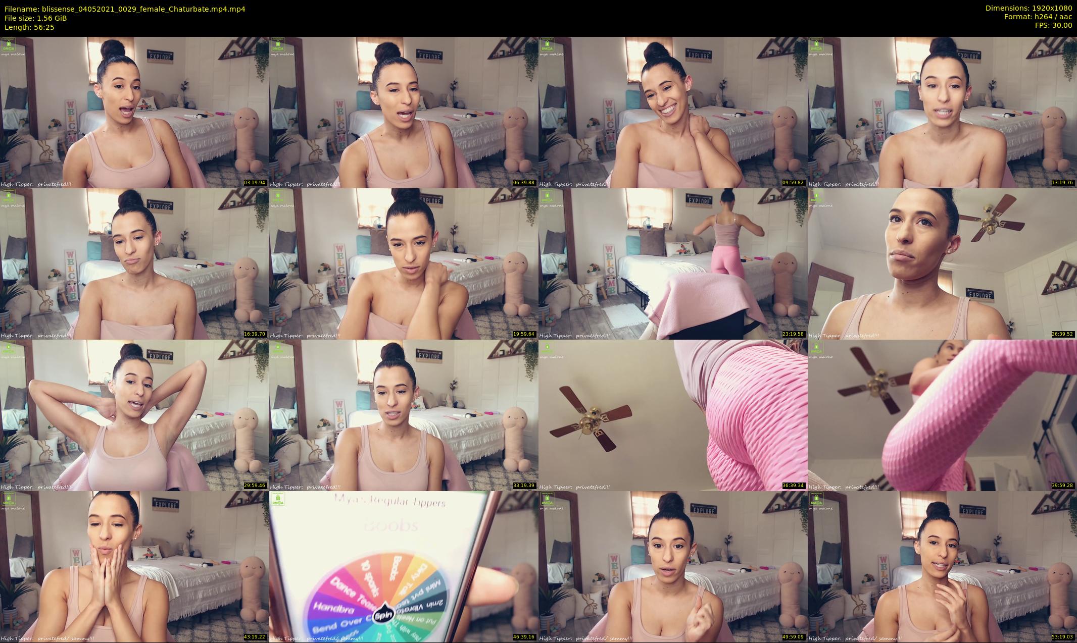 blissense — 57 minute Chaturbate female cam show recording, 1080p, May 4, 2021