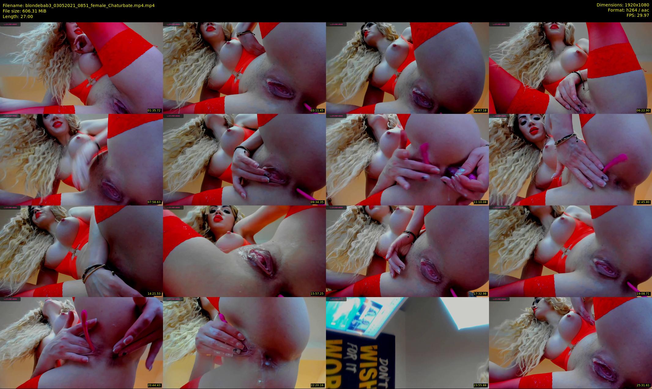 blondebab3 — 27 minute Chaturbate female cam show recording, 1080p, May 3, 2021