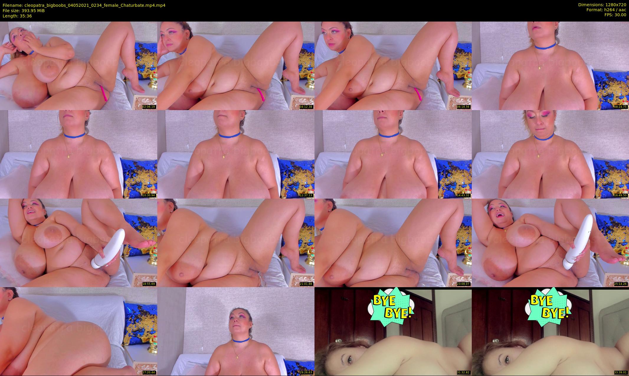cleopatra_bigboobs — 36 minute Chaturbate female cam show recording, 720p, May 4, 2021