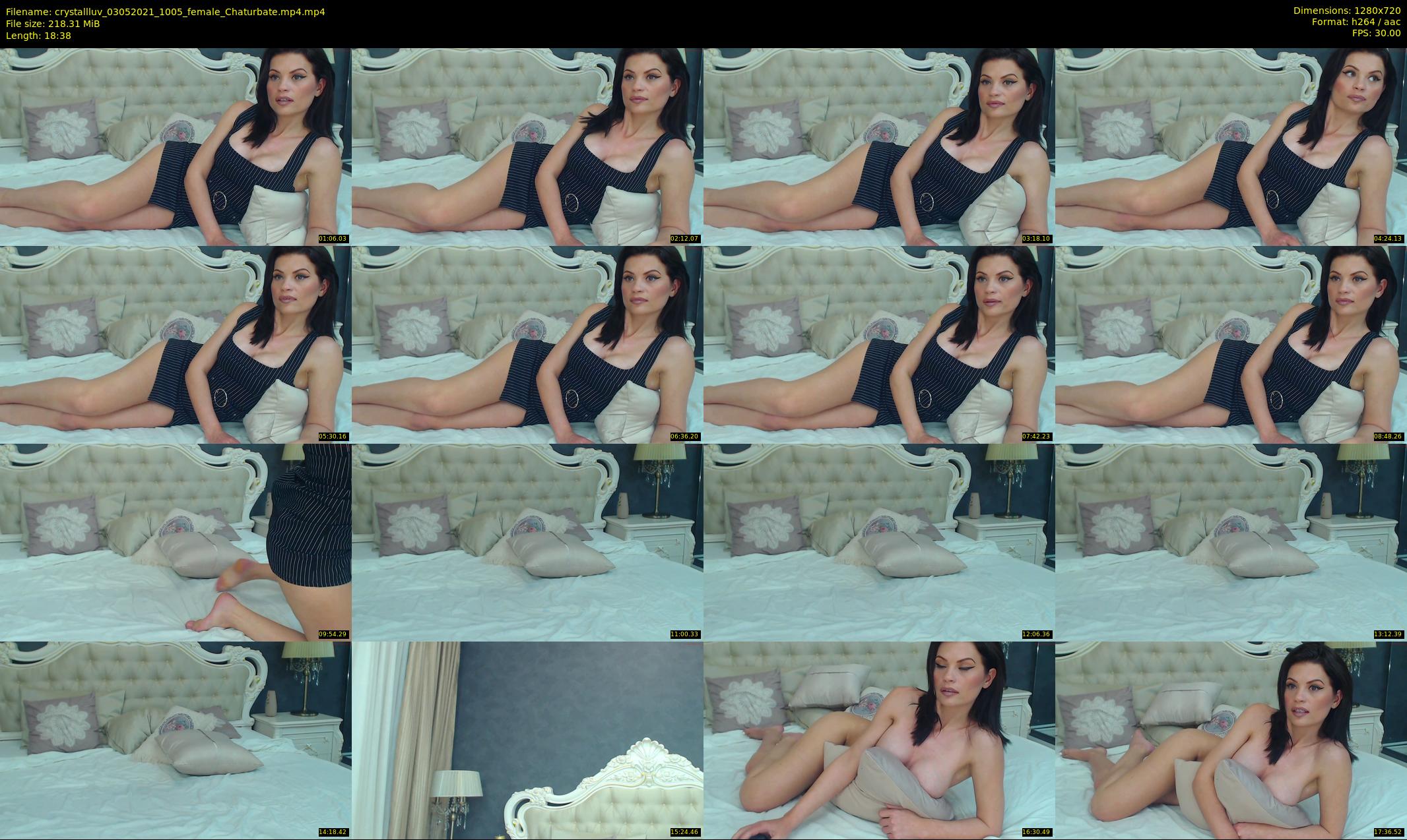crystallluv — 19 minute Chaturbate female cam show recording, 720p, May 3, 2021