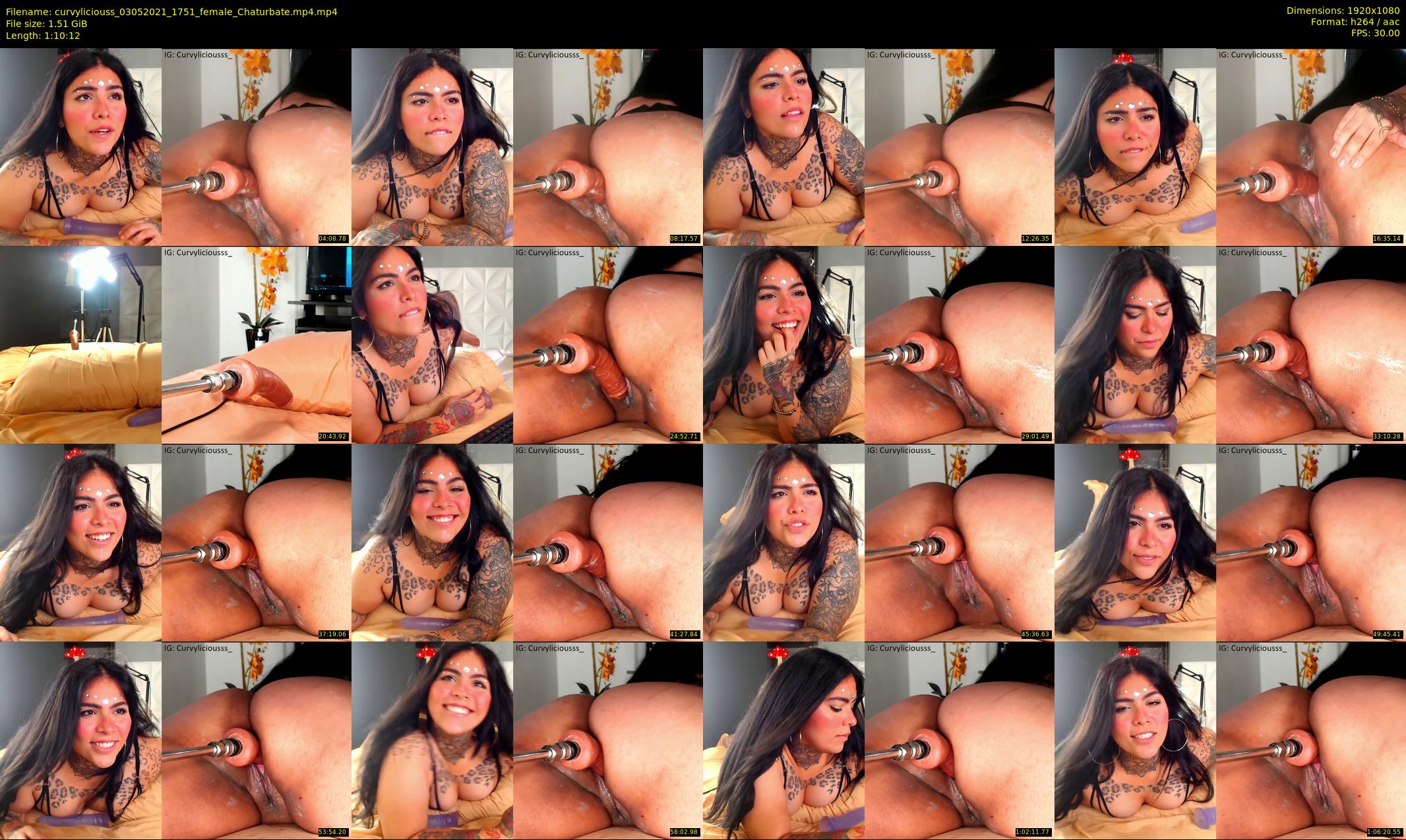 curvyliciouss — 71 minute Chaturbate female cam show recording, 1080p, May 3, 2021