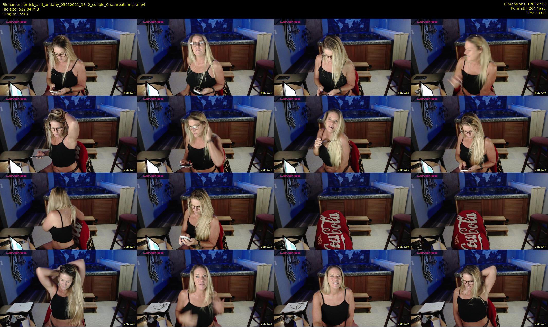 derrick_and_brittany — 36 minute Chaturbate couple cam show recording, 720p, May 3, 2021