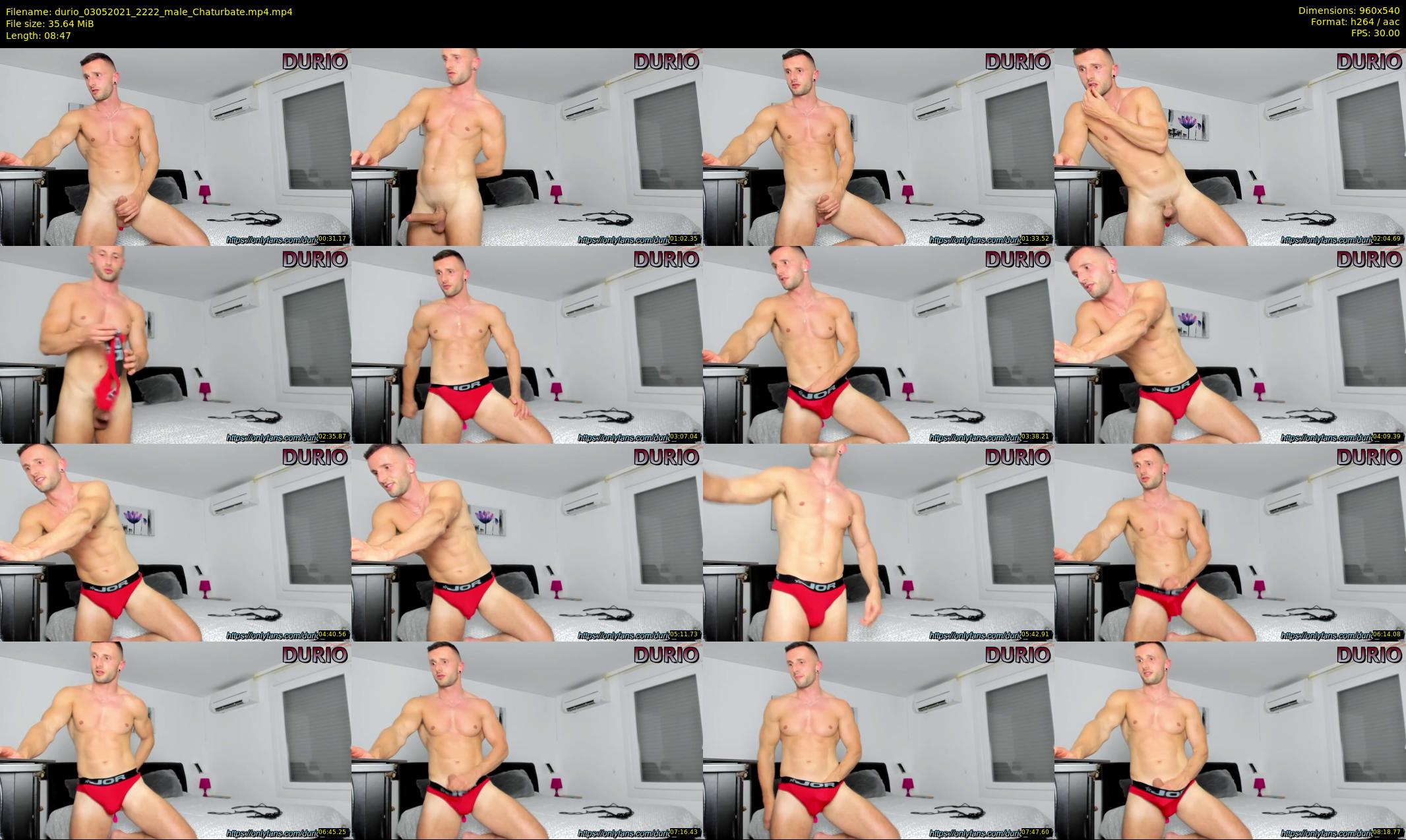 durio — 9 minute Chaturbate male cam show recording, 480p, May 3, 2021