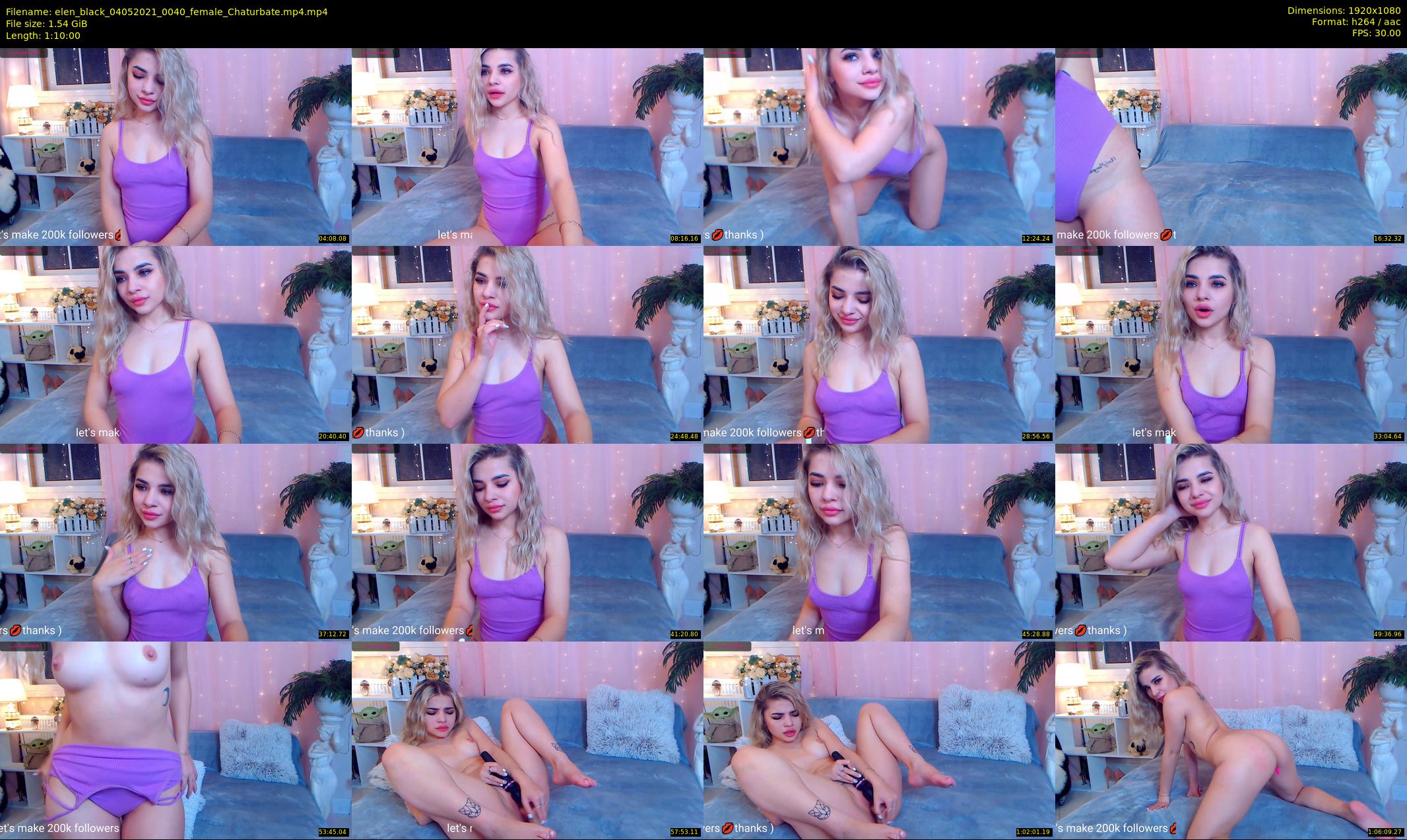 elen_black — 70 minute Chaturbate female cam show recording, 1080p, May 4, 2021