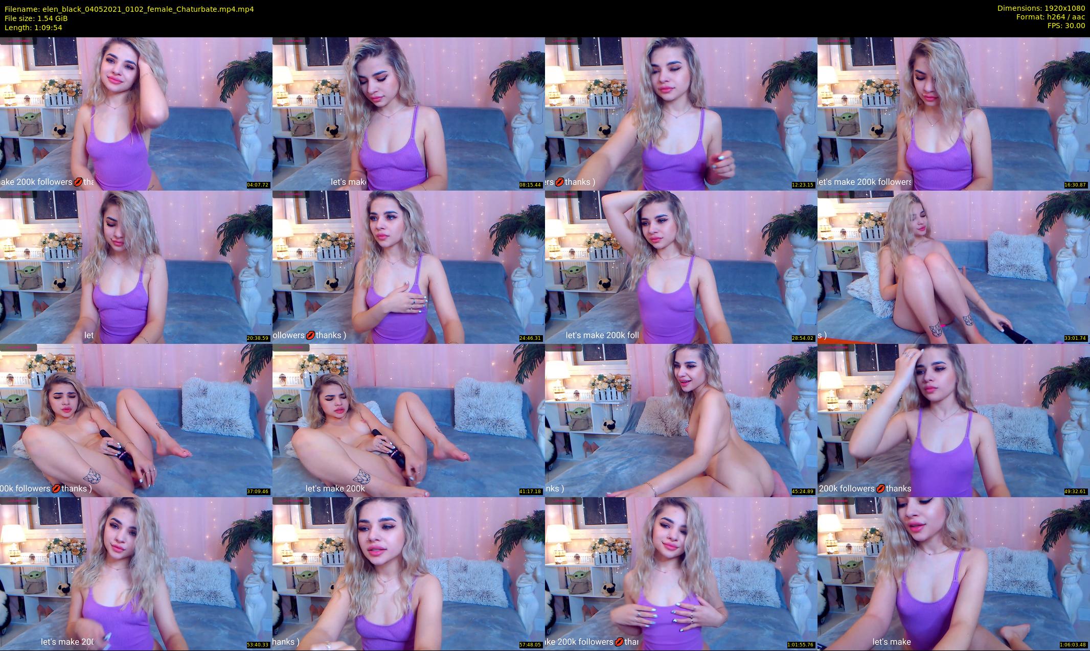 elen_black — 70 minute Chaturbate female cam show recording, 1080p, May 4, 2021