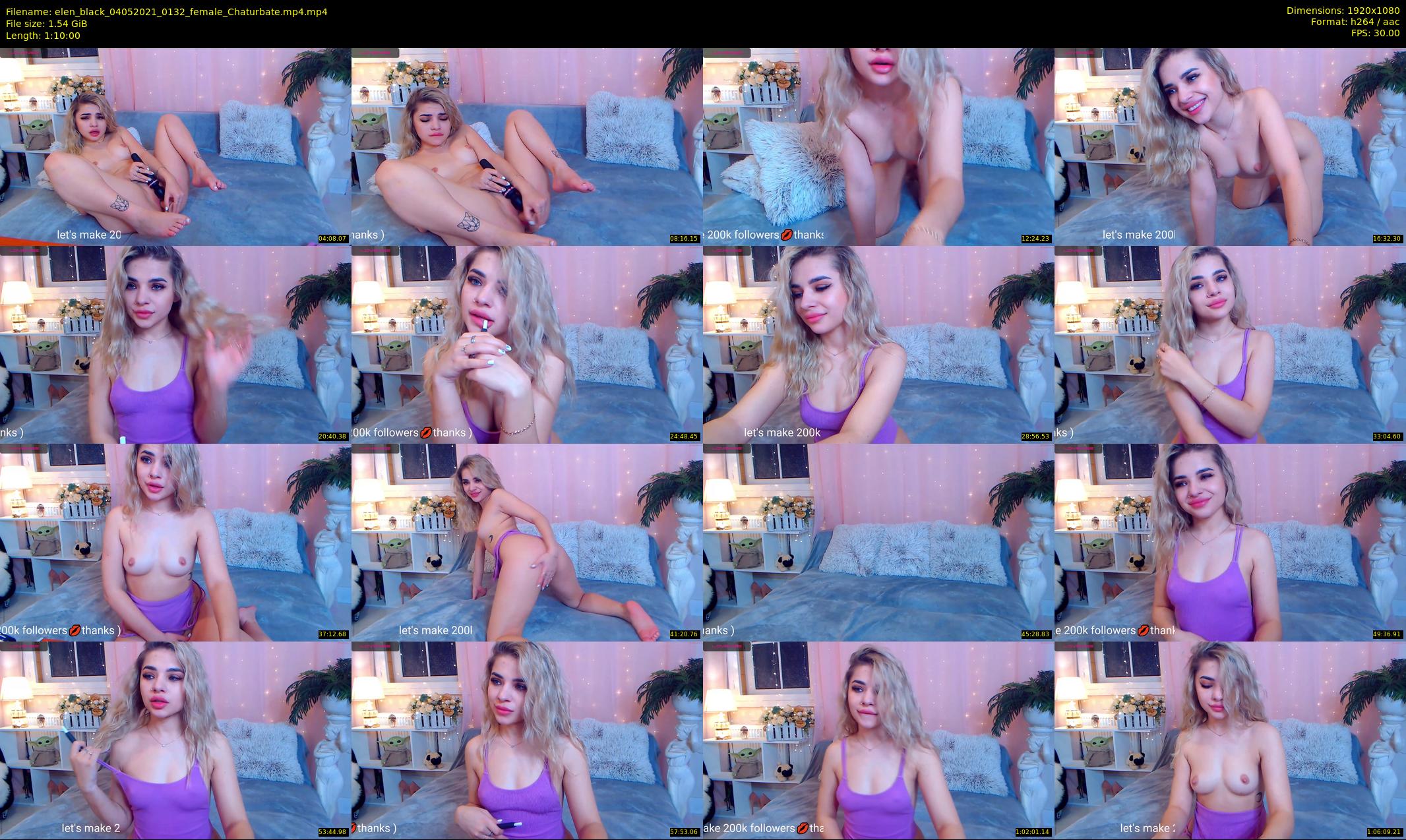 elen_black — 70 minute Chaturbate female cam show recording, 1080p, May 4, 2021