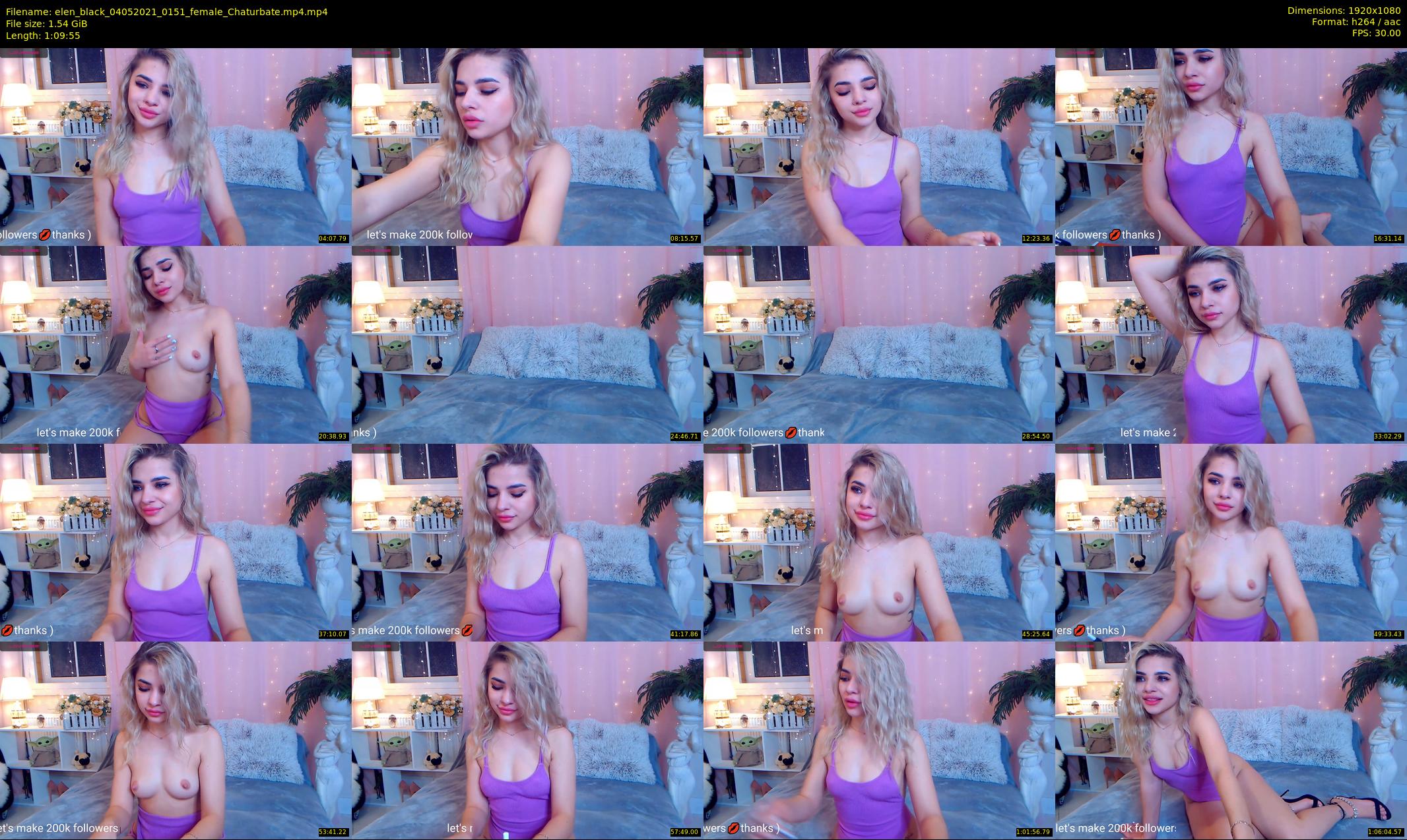 elen_black — 70 minute Chaturbate female cam show recording, 1080p, May 4, 2021