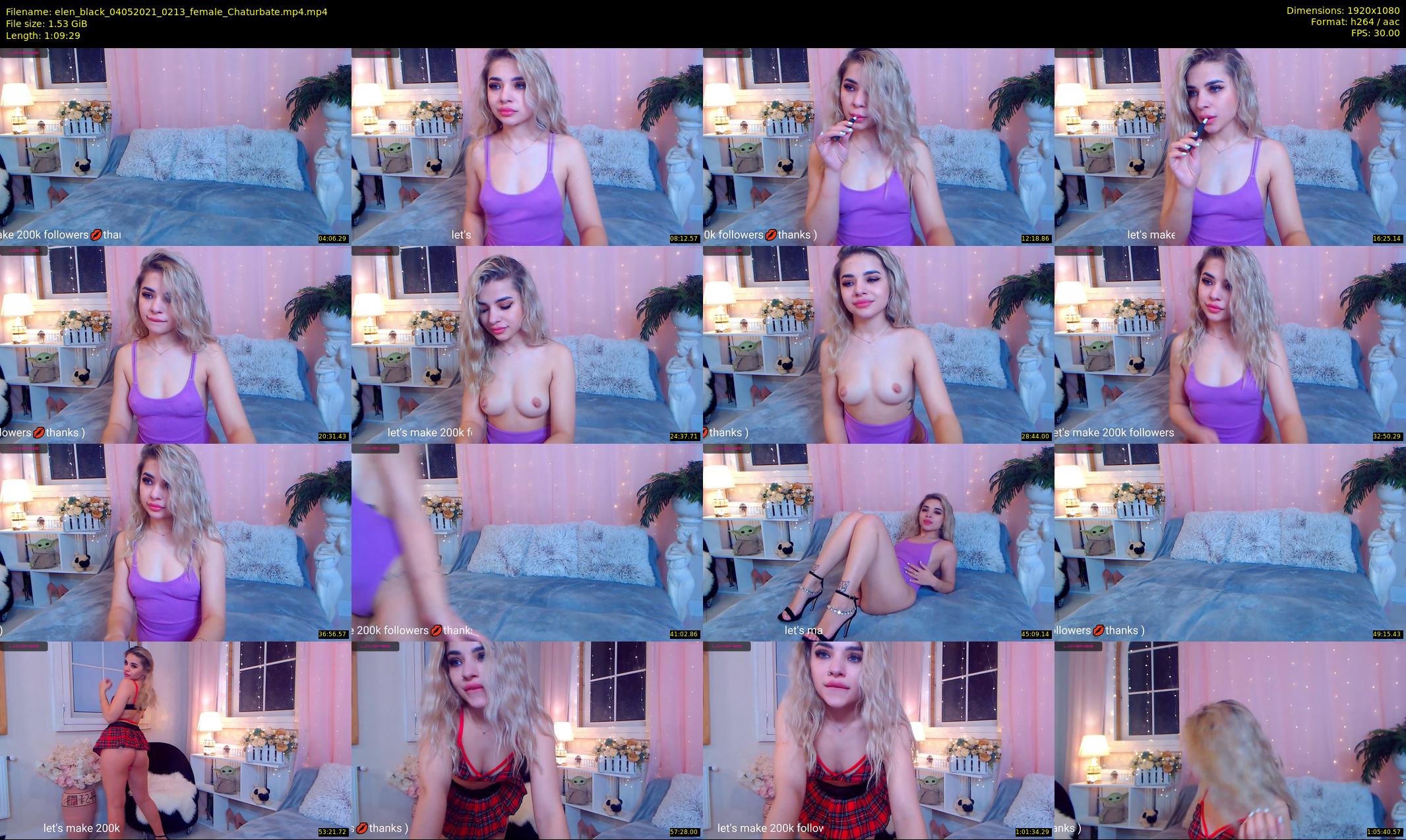 elen_black — 70 minute Chaturbate female cam show recording, 1080p, May 4, 2021