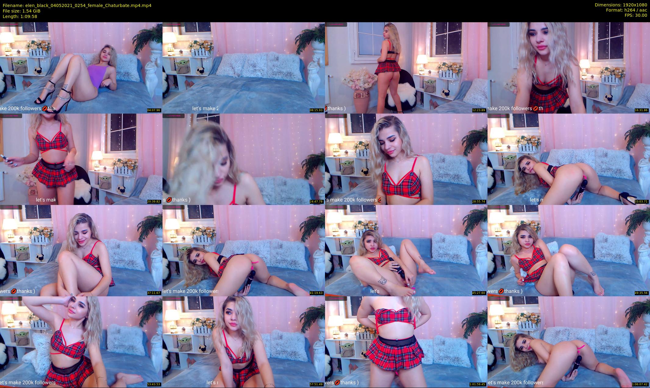 elen_black — 70 minute Chaturbate female cam show recording, 1080p, May 4, 2021
