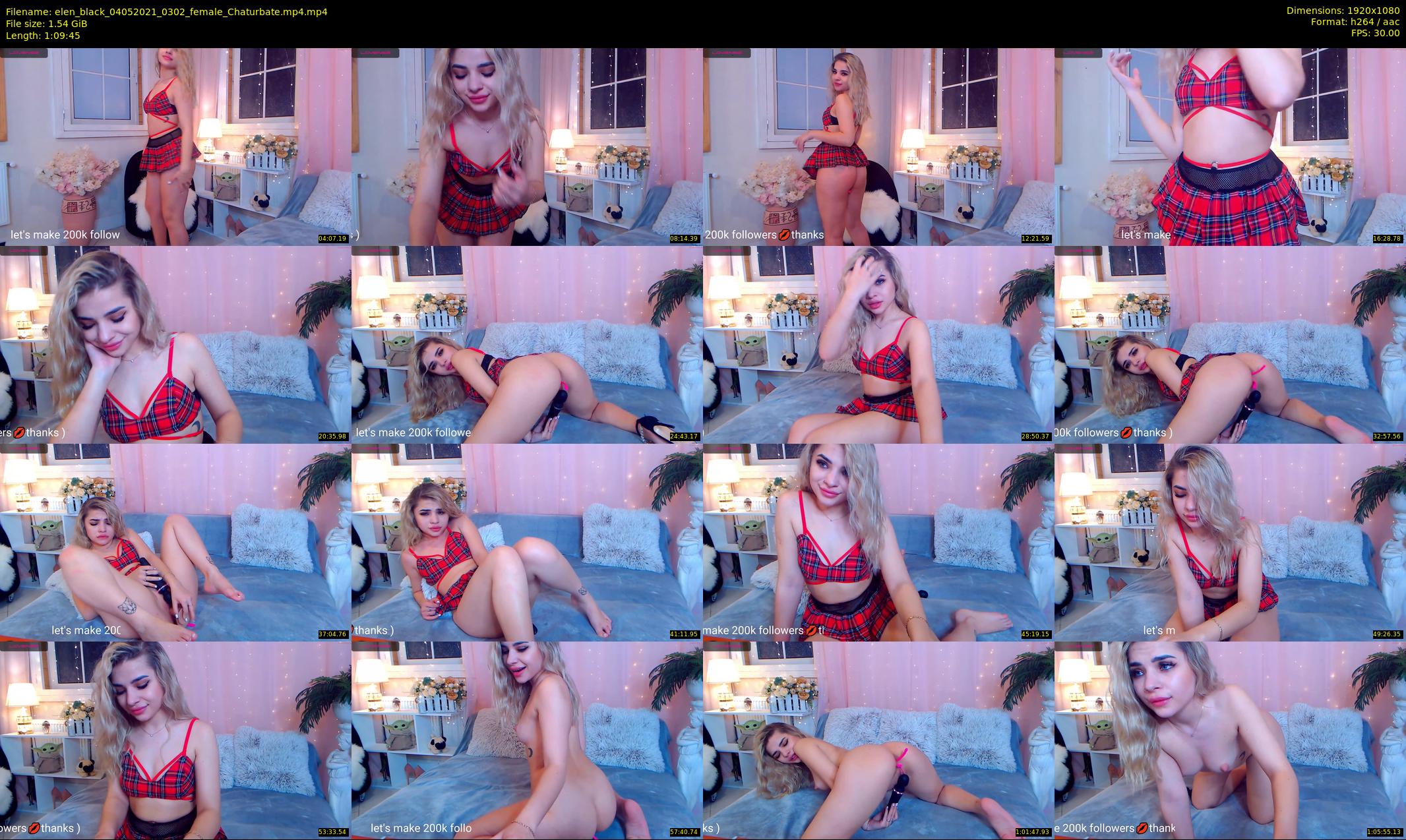 elen_black — 70 minute Chaturbate female cam show recording, 1080p, May 4, 2021