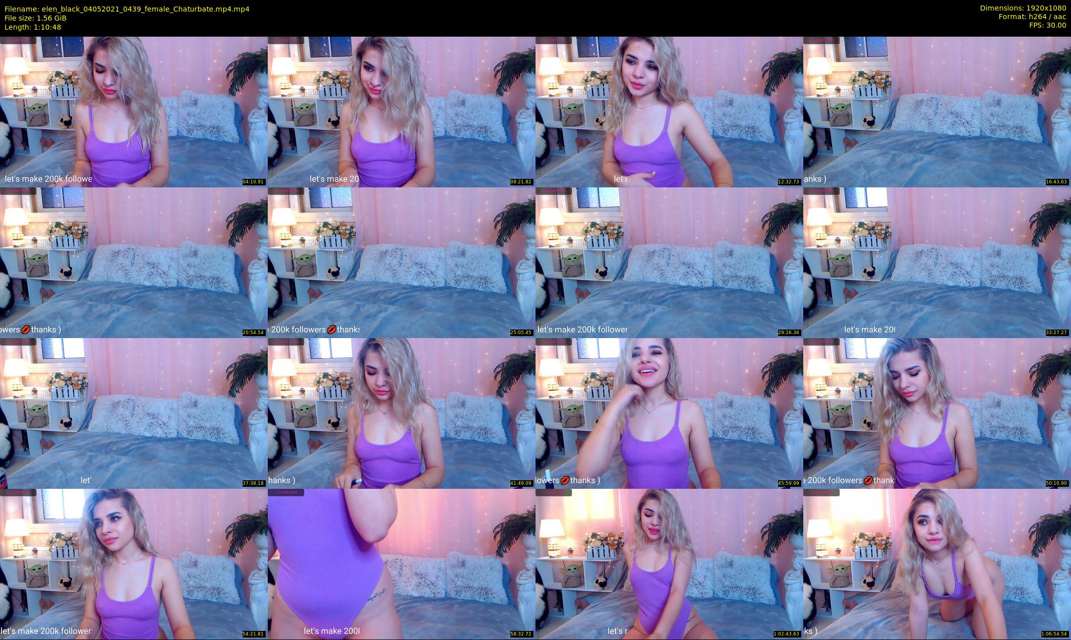 elen_black — 71 minute Chaturbate female cam show recording, 1080p, May 4, 2021