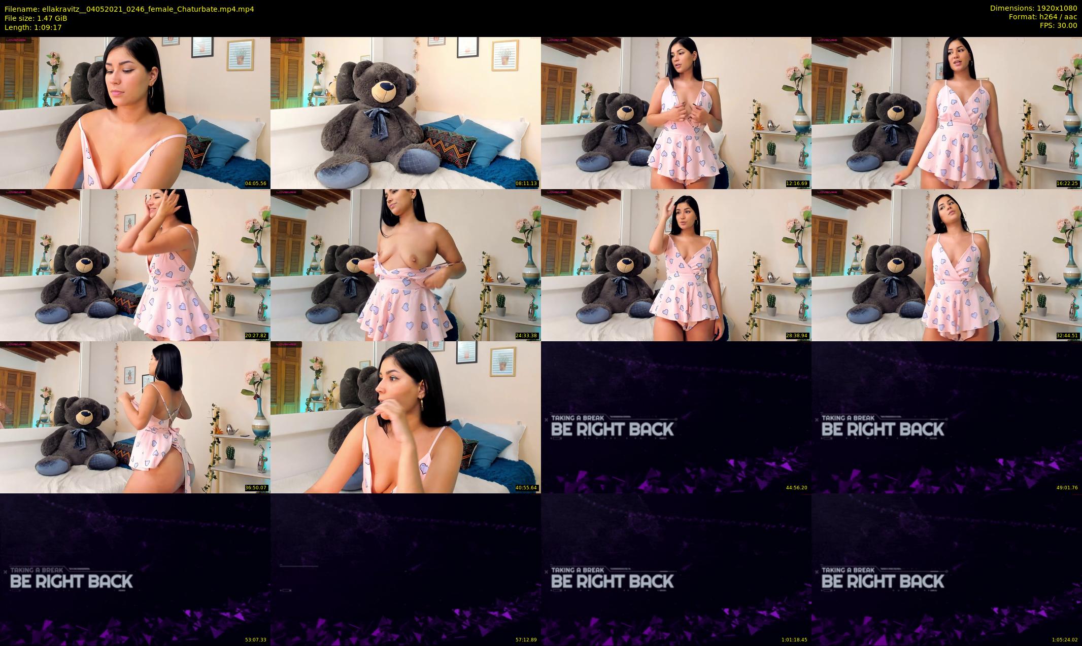 ellakravitz_ — 70 minute Chaturbate female cam show recording, 1080p, May 4, 2021