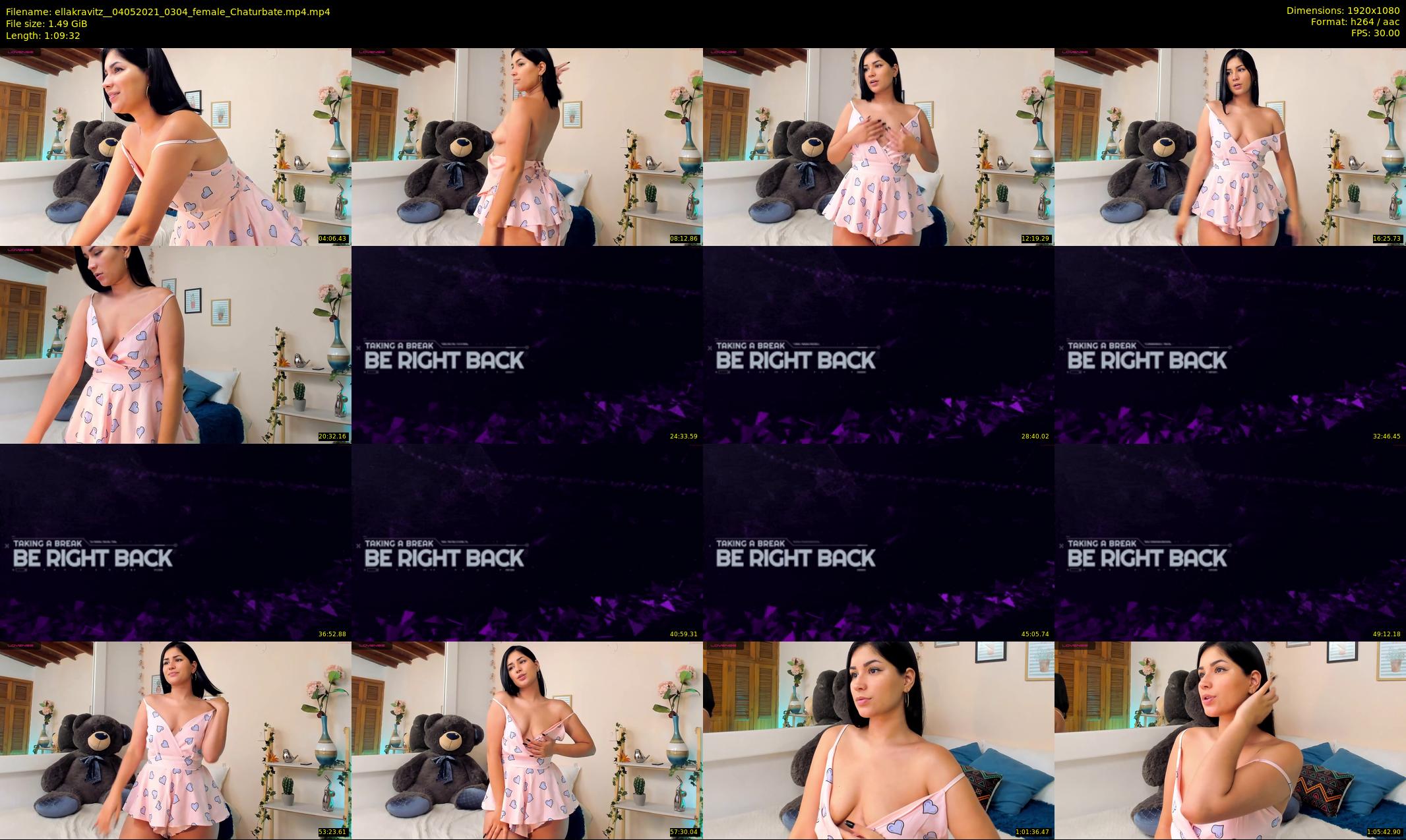 ellakravitz_ — 70 minute Chaturbate female cam show recording, 1080p, May 4, 2021