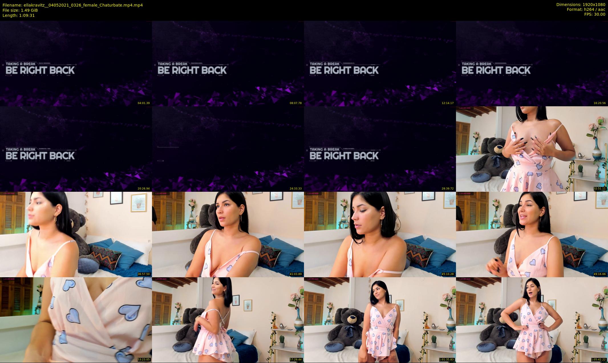 ellakravitz_ — 70 minute Chaturbate female cam show recording, 1080p, May 4, 2021