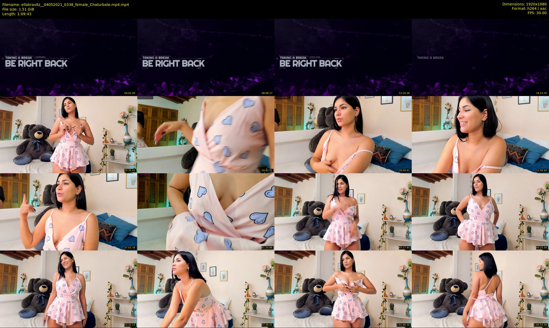ellakravitz_ — 70 minute Chaturbate female cam show recording, 1080p, May 4, 2021