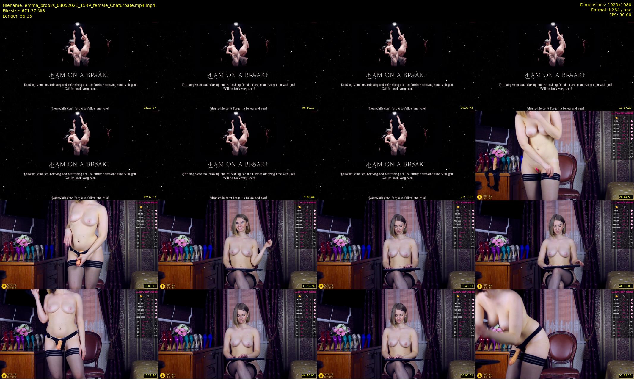 emma_brooks — 57 minute Chaturbate female cam show recording, 1080p, May 3, 2021