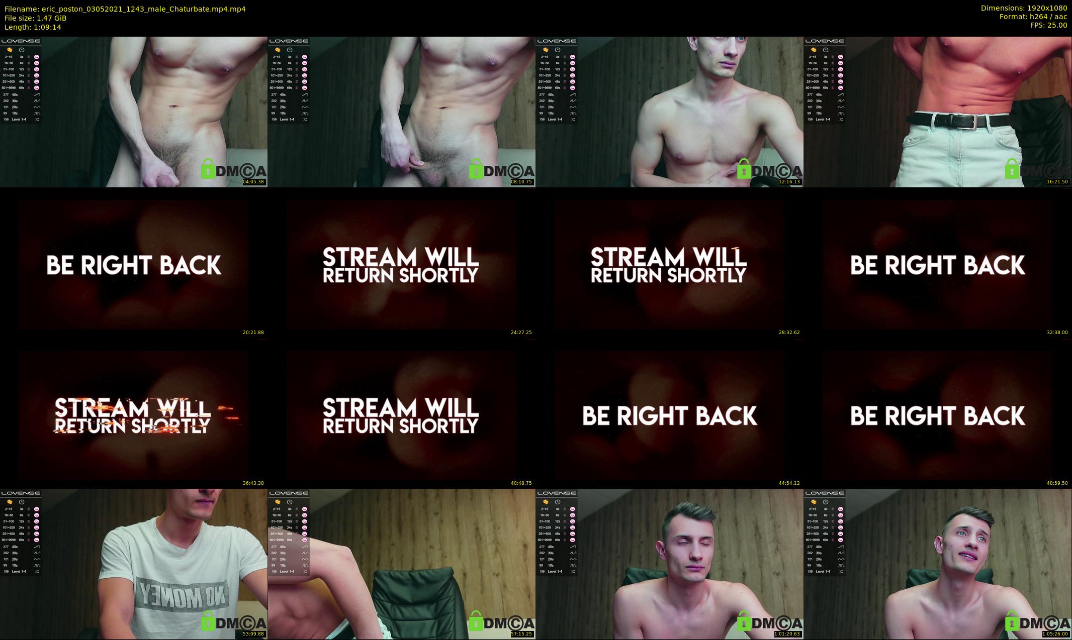 eric_poston — 70 minute Chaturbate male cam show recording, 1080p, May 3, 2021