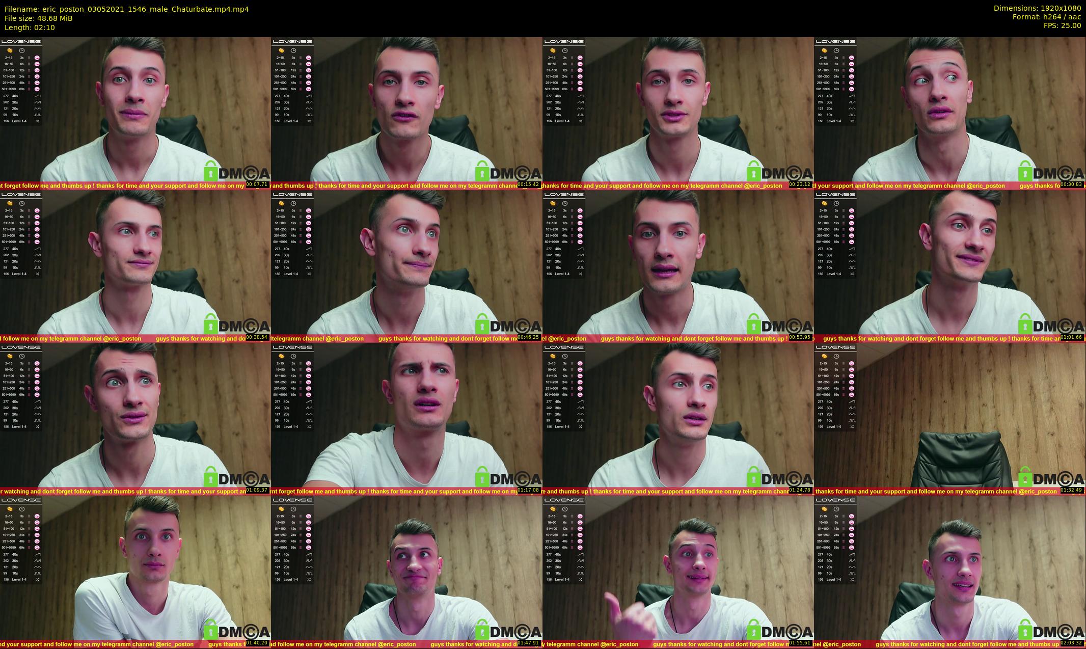 eric_poston — 3 minute Chaturbate male cam show recording, 1080p, May 3, 2021