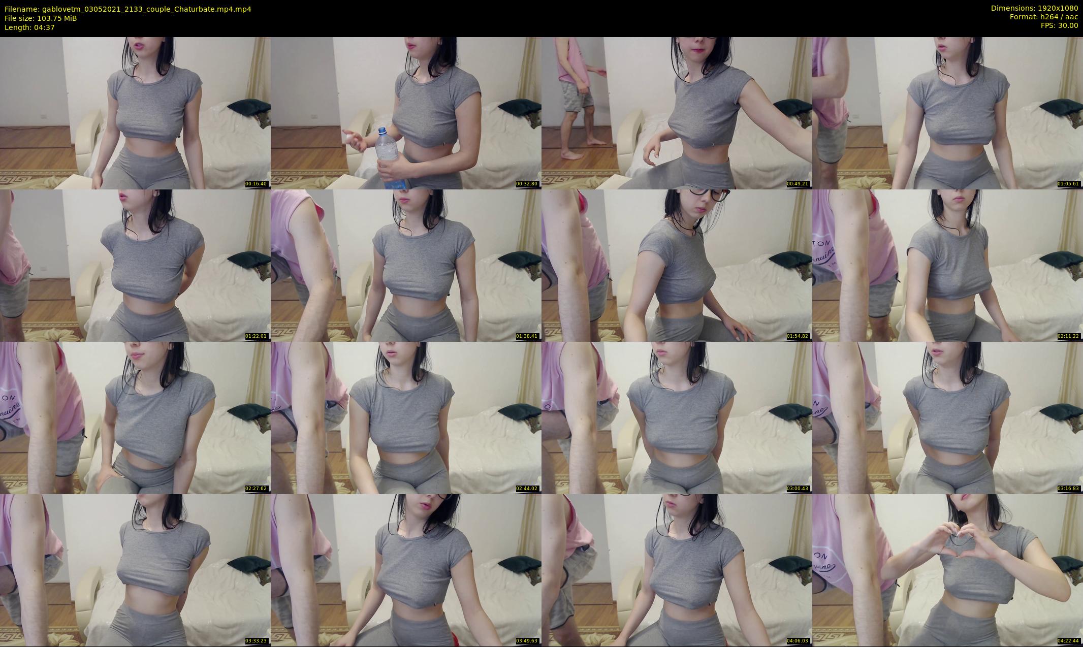 gablovetm — 5 minute Chaturbate couple cam show recording, 1080p, May 3, 2021