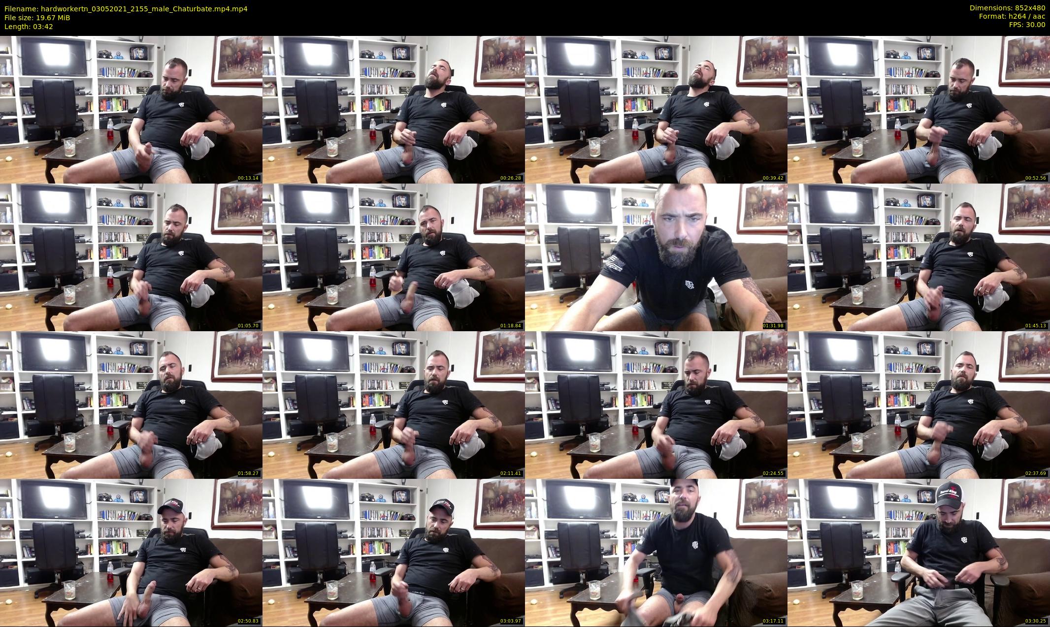 hardworkertn — 4 minute Chaturbate male cam show recording, 480p, May 3, 2021