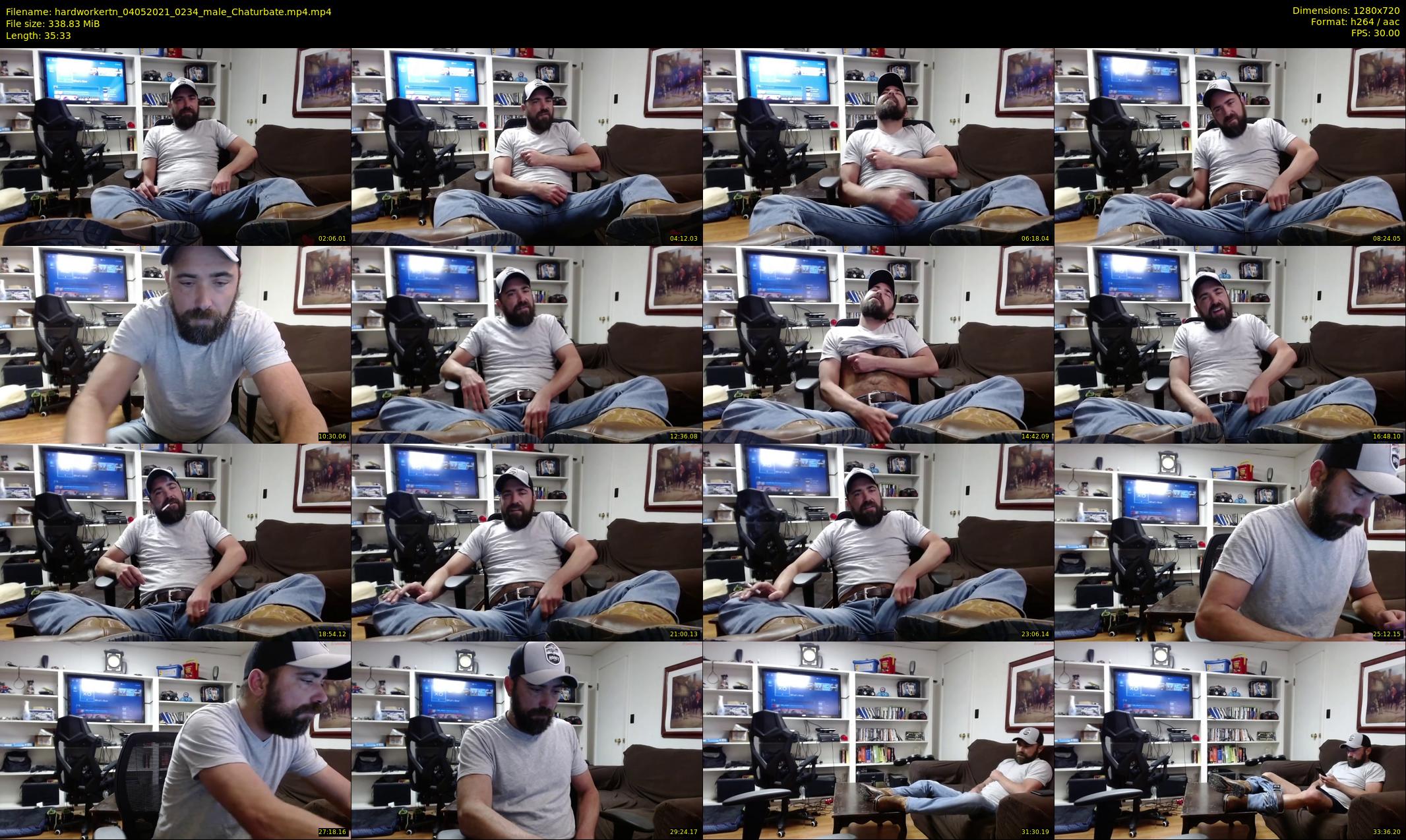 hardworkertn — 36 minute Chaturbate male cam show recording, 720p, May 4, 2021
