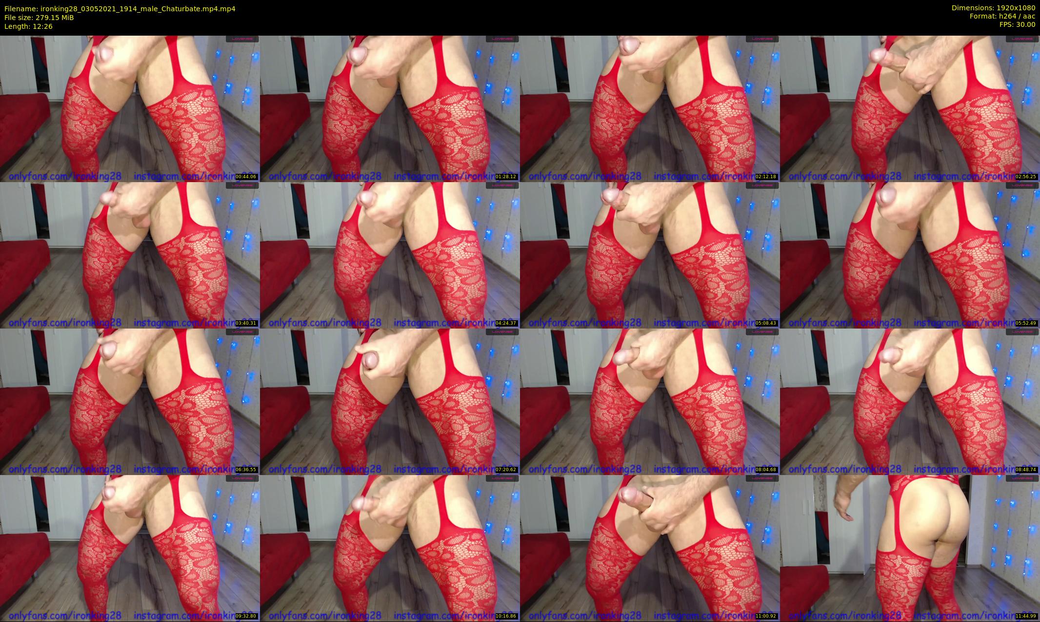 ironking28 — 13 minute Chaturbate male cam show recording, 1080p, May 3, 2021