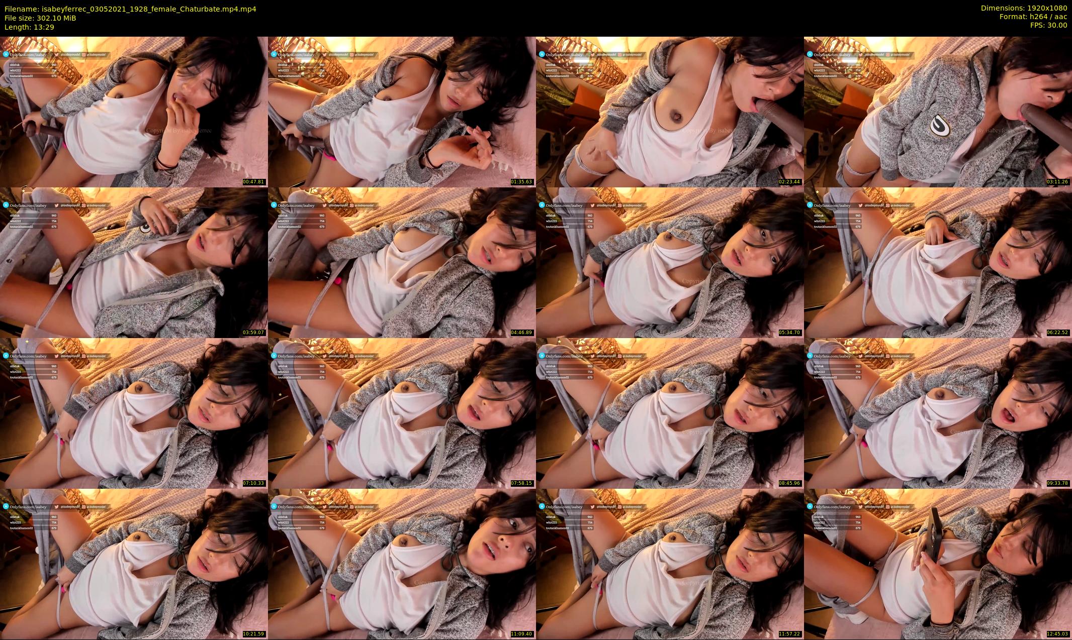 isabeyferrec — 14 minute Chaturbate female cam show recording, 1080p, May 3, 2021