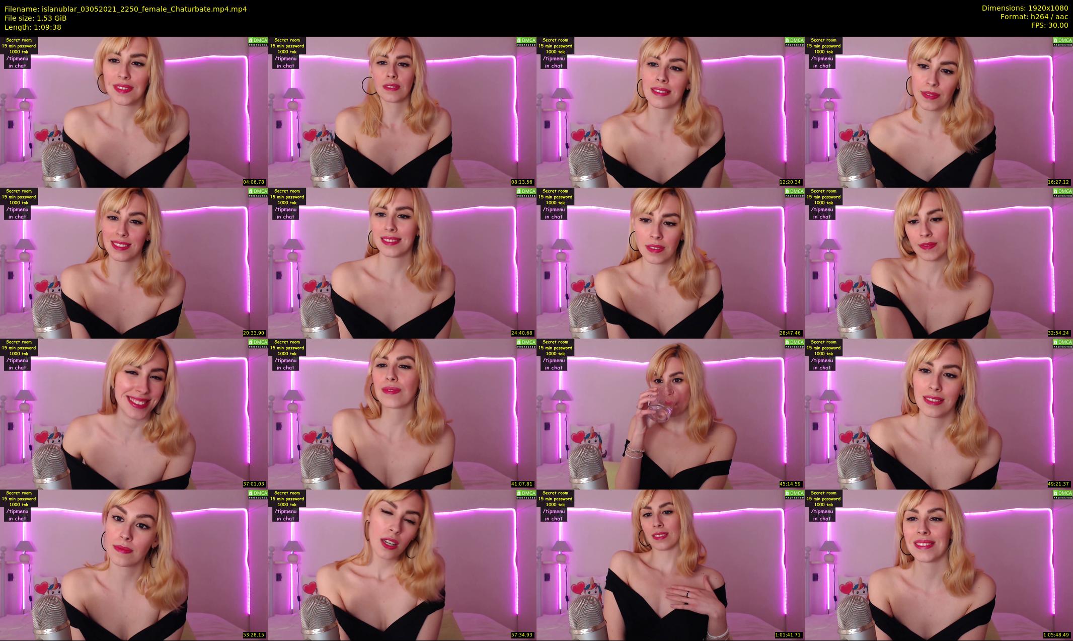 islanublar — 70 minute Chaturbate female cam show recording, 1080p, May 3, 2021