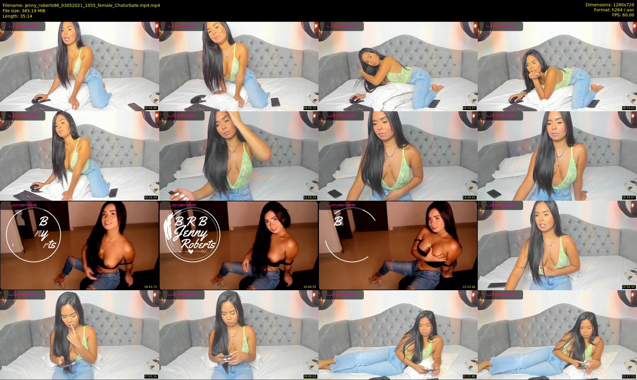 jenny_roberts96 — 36 minute Chaturbate female cam show recording, 720p, May 3, 2021