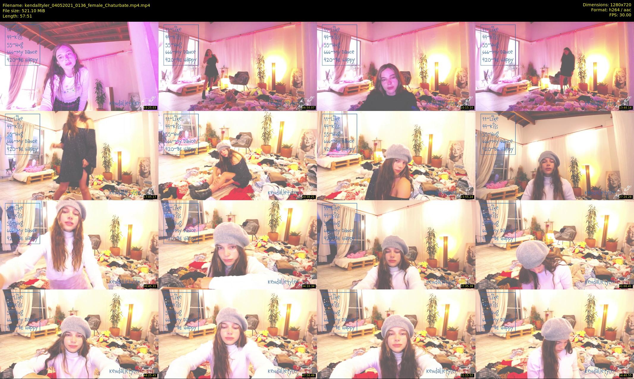 kendalltyler — 58 minute Chaturbate female cam show recording, 720p, May 4, 2021